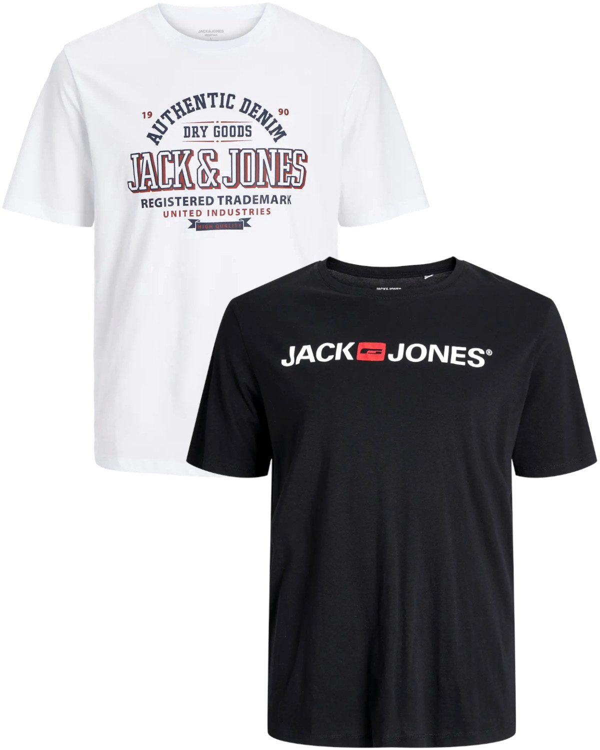 Jack & Jones PlusSize Print-Shirt (2er-Pack) günstig online kaufen