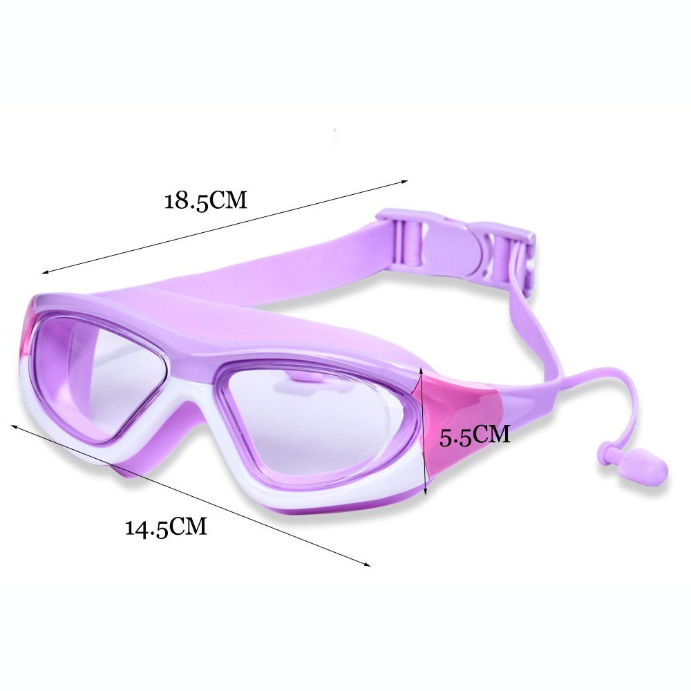 Unisex GelldG Antibeschlag Schwimmbrille für Kinder lila Schwimmbrille Schwimmbrille,