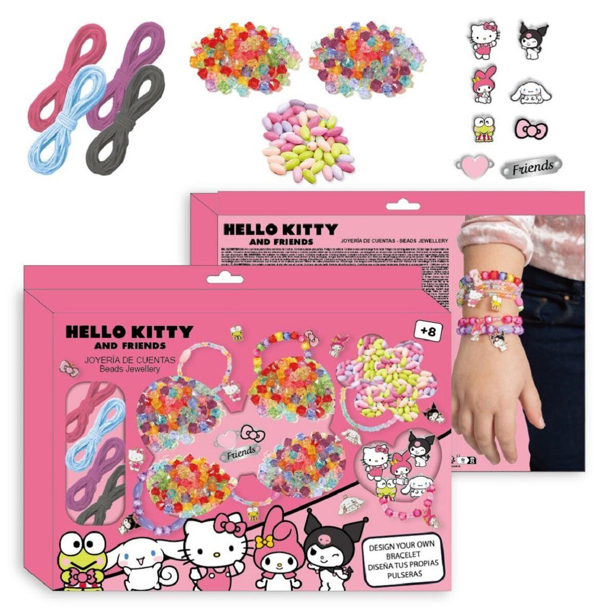 Hello Kitty Schmuckset Hello Kitty DIY Schmuck- und Accessoire-Set mit Anhänger