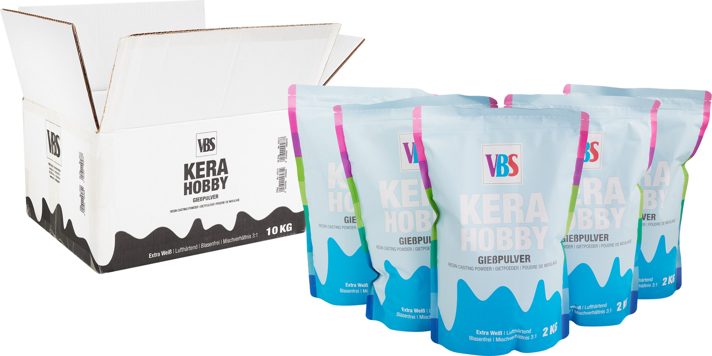 VBS Modelliermasse KeraHobby, Weiß