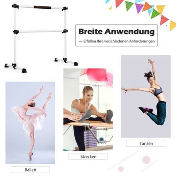 COSTWAY Balancetrainer Ballettstange, stufenlos höhenverstellbar