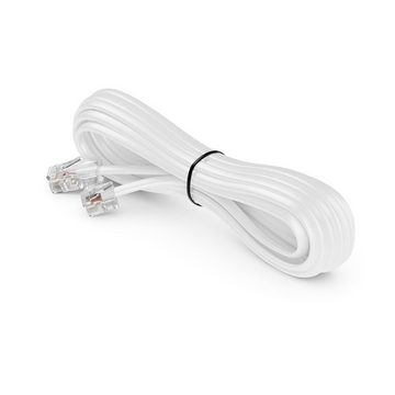 deleyCON deleyCON 15m Telefonkabel RJ11 auf RJ45 Modularkabel DSL VDSL LAN-Kabel