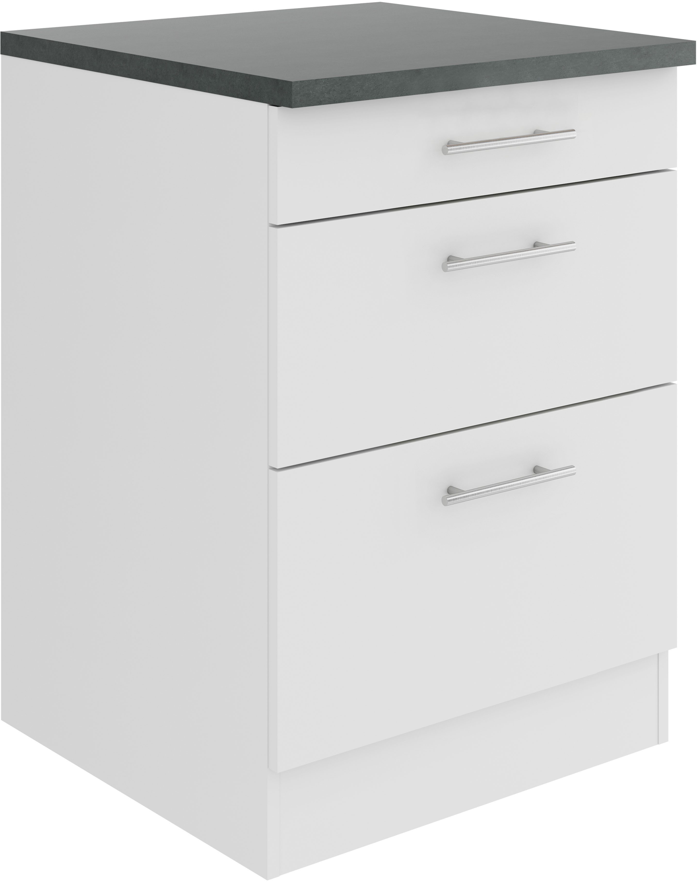 OPTIFIT Unterschrank Bella Breite 60 cm, 2 Auszüge, 1 Schubkasten