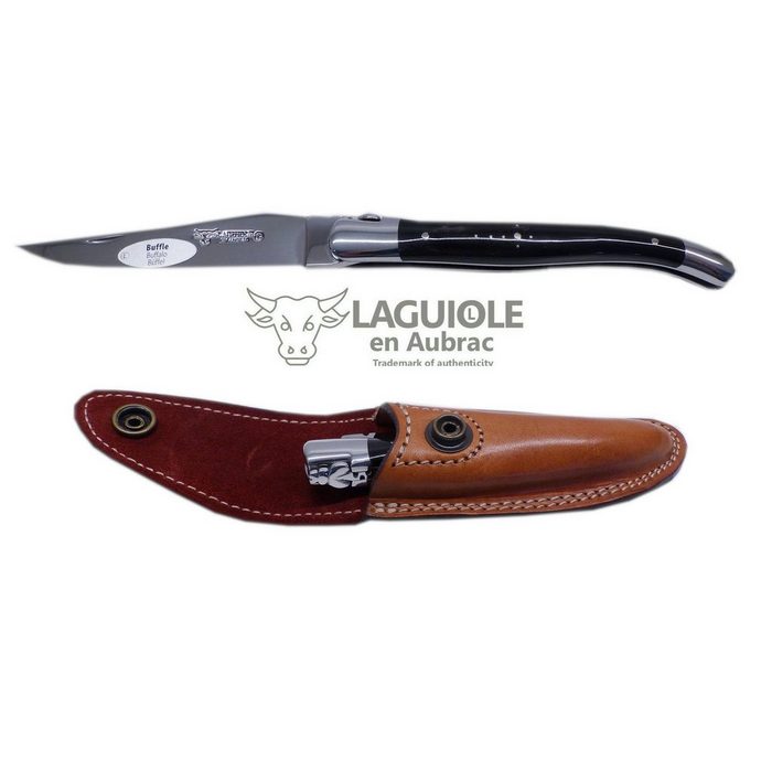 Laguiole Frankreich Taschenmesser Original LAGUIOLE en Aubrac Taschenmesser Griffschalen Büffelhorn