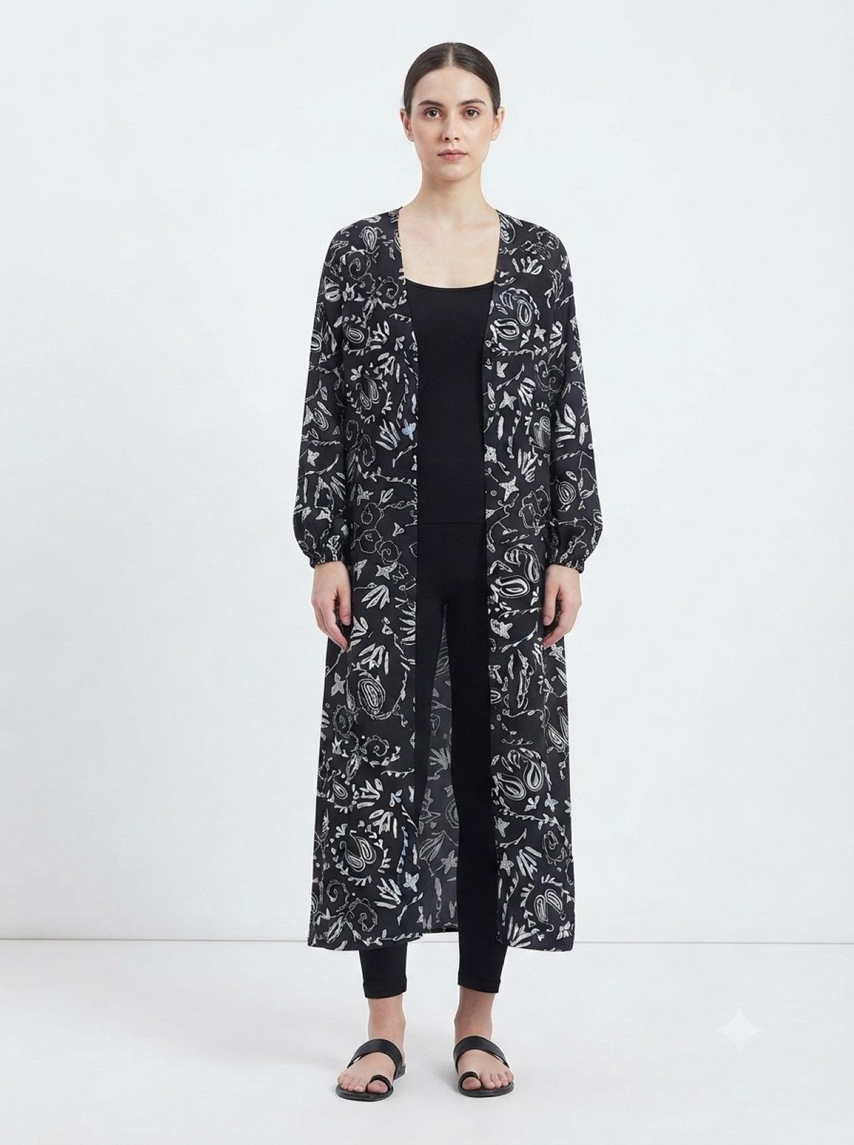 PfauGermany Blusenkimono ShrugAbaya im Kimono-Stil. Einheitsgröße:Länge 140cm.Brustweite 60cm