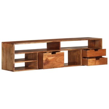 furnicato TV-Schrank 140x30x35 cm Massivholz Akazie