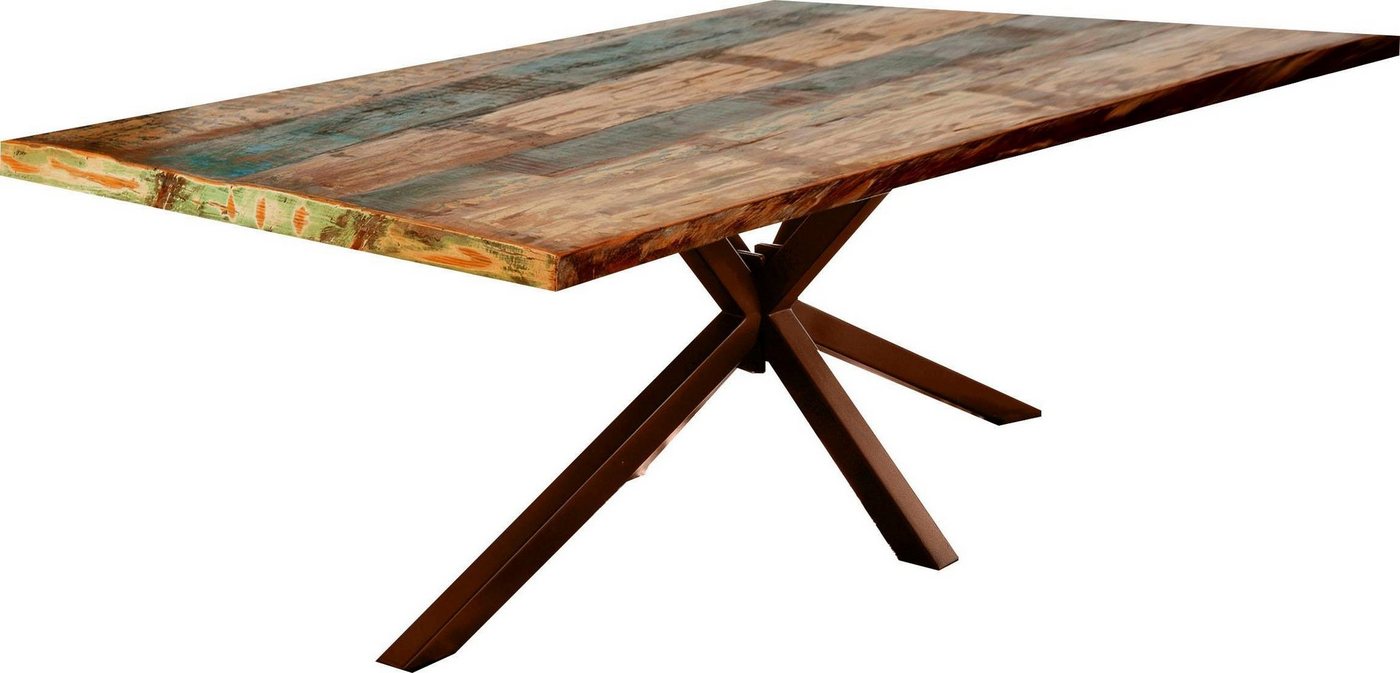 SIT Esstisch »Tops&Tables«, mit Tischplatte aus Altholz mit Farbresten-HomeTrends