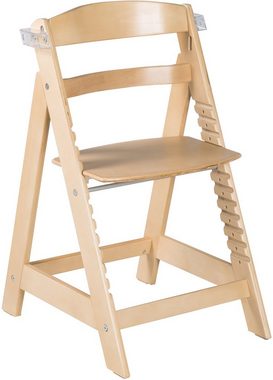 roba® Hochstuhl Treppenhochstuhl Sit Up Click & Fun, natur, aus Holz