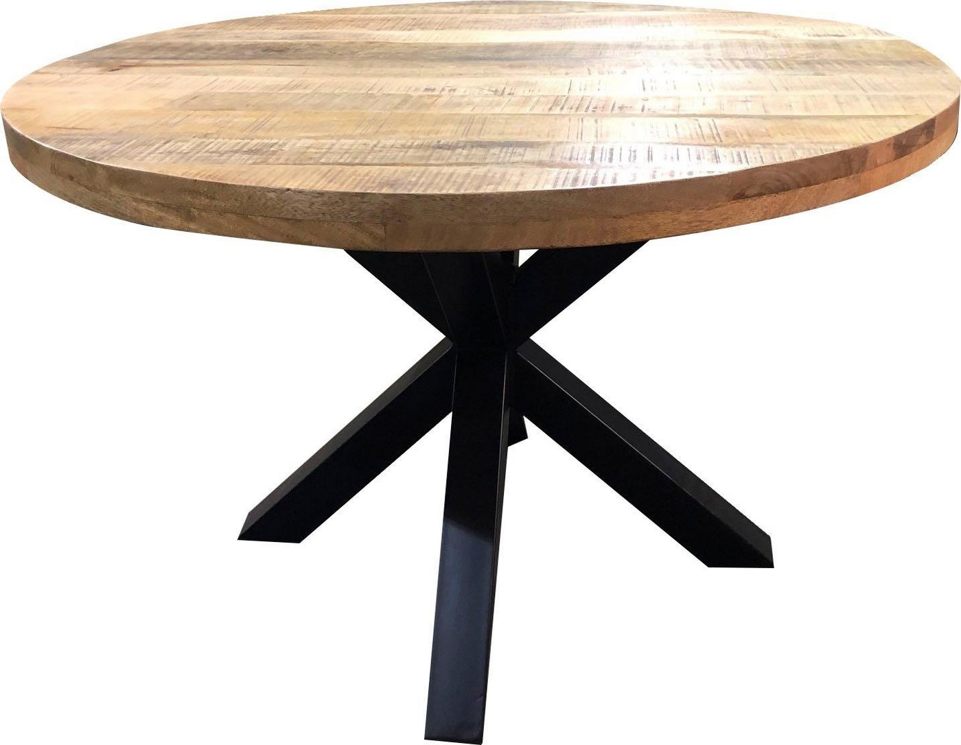 SIT Esstisch »Tops&Tables«, mit rustikaler runder Tischplatte aus Mangoholz-HomeTrends