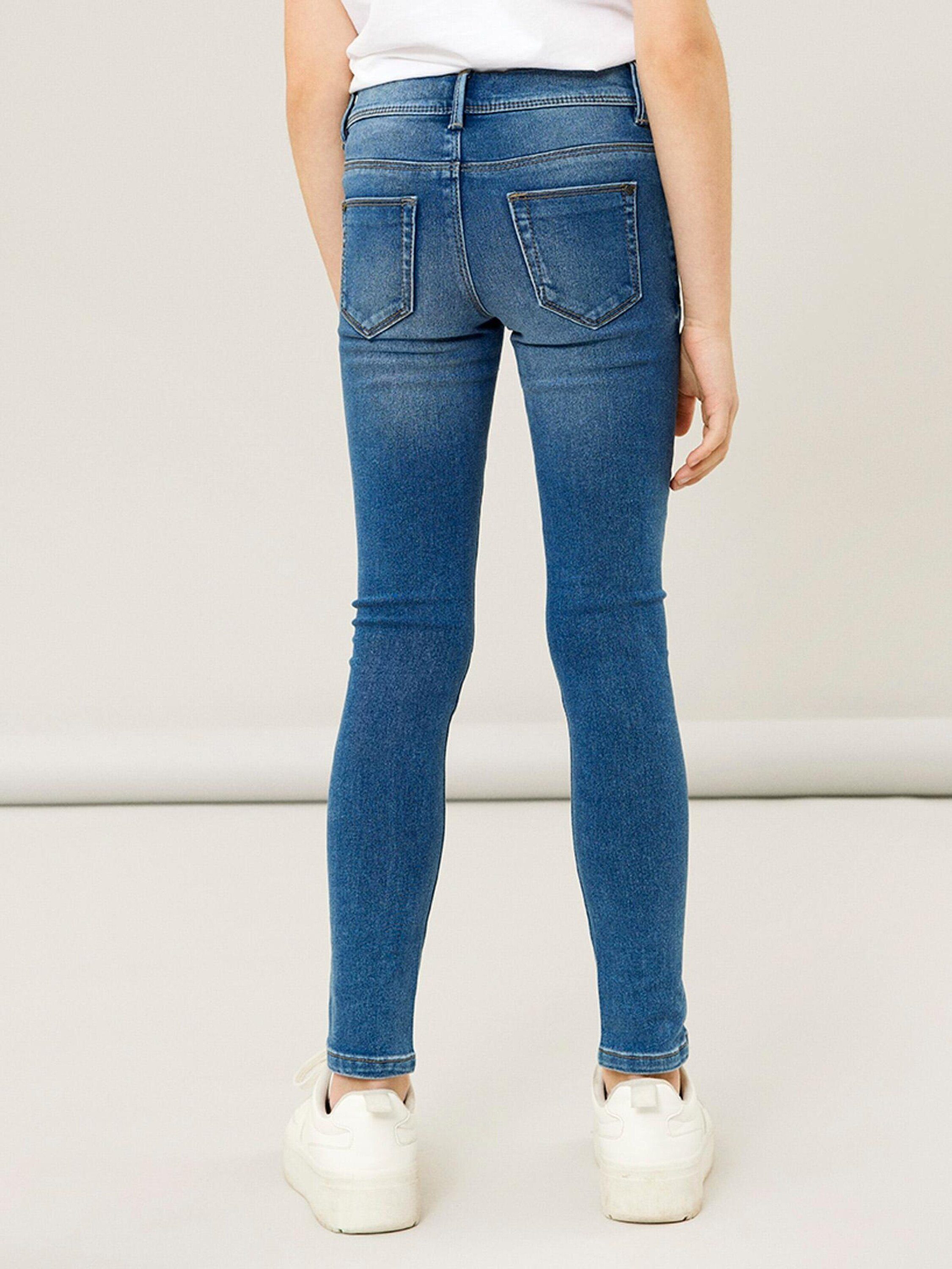 Weiteres denim Plain/ohne medium Detail, Details It Skinny-fit-Jeans Polly blue Name (1-tlg)
