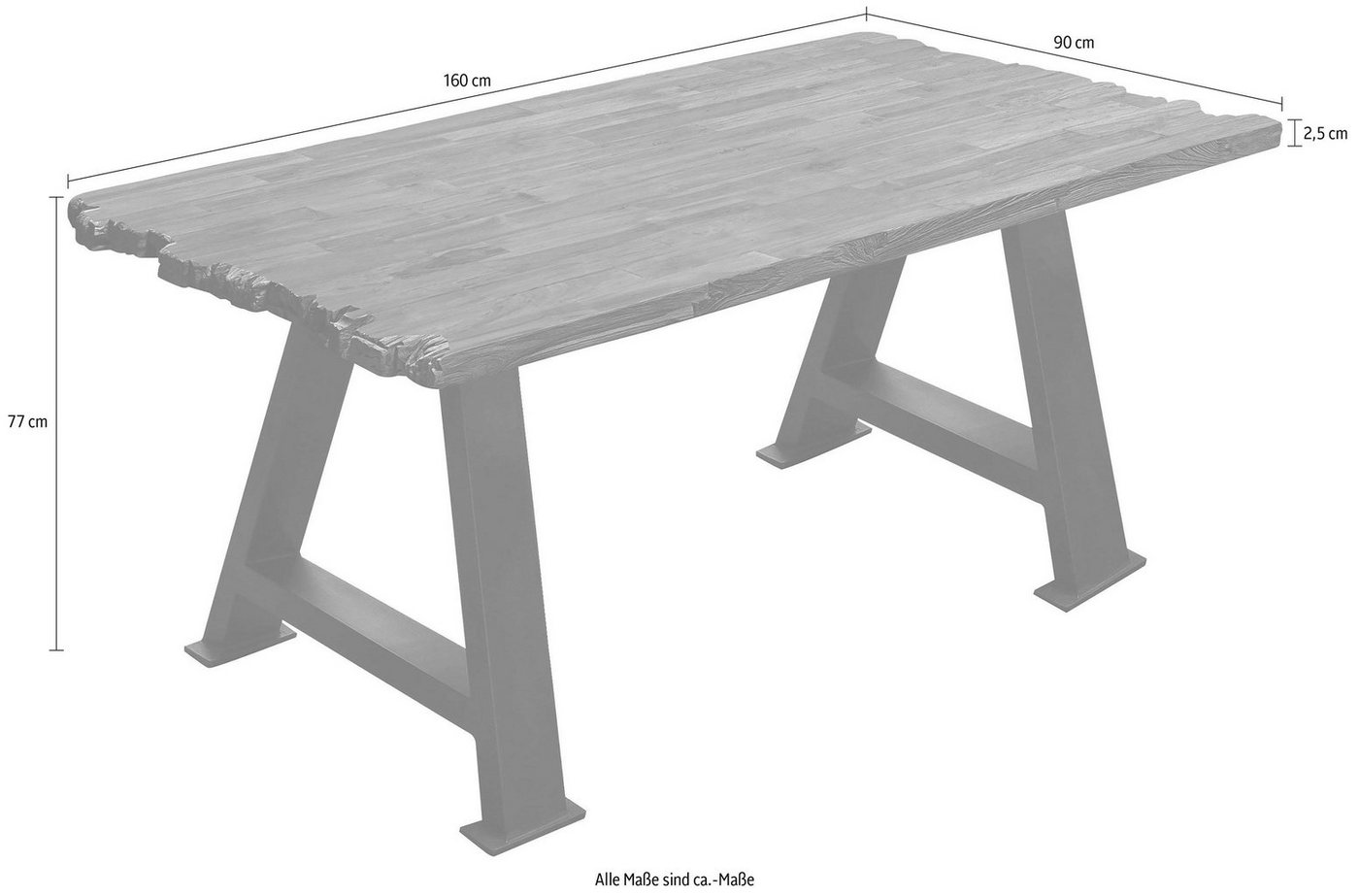 SIT Esstisch »Tops&Tables«, aus recyceltem Altholz-kaufen