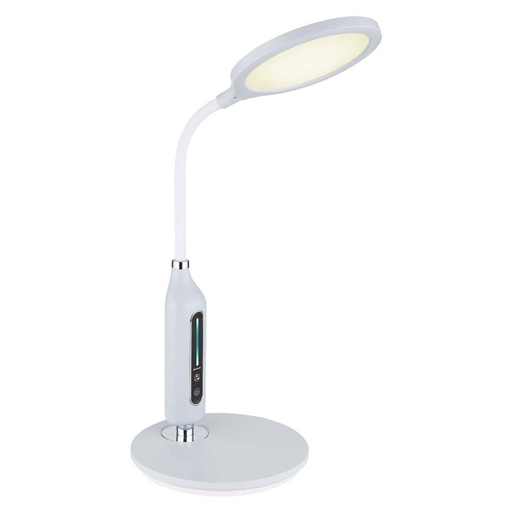 Globo Beistelllampe LED Touchdimmer Schreibtischlampe, Tischleuchte Schreibtischlampe Grau