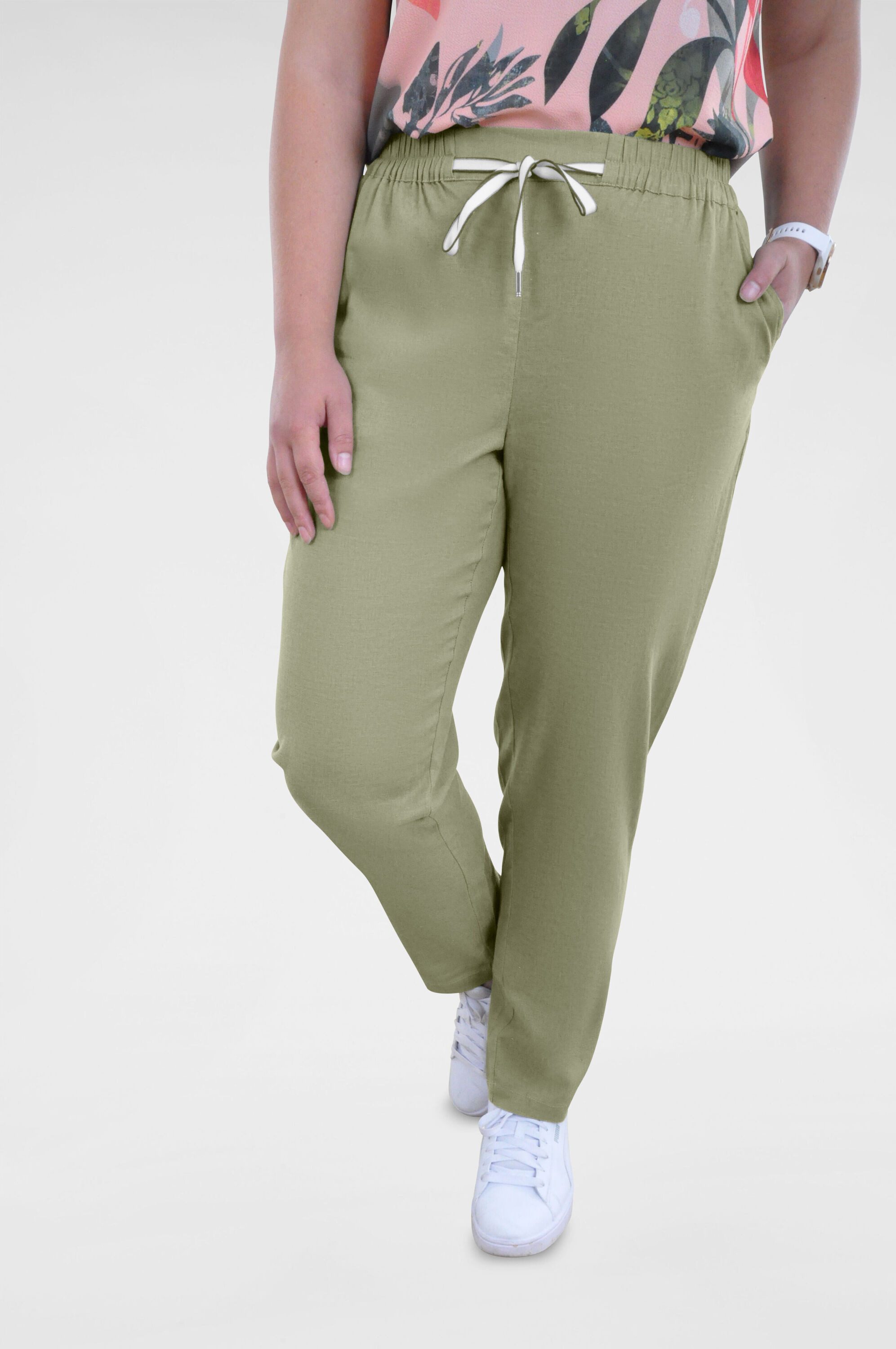 NAVIGAZIONE Stoffhose Damen Leinenhose