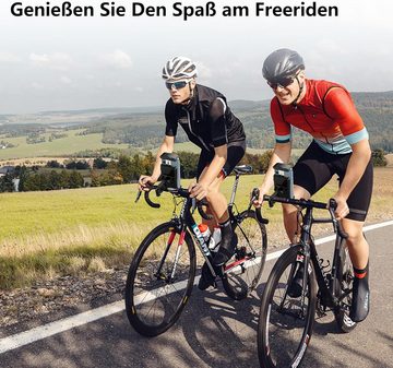 JOEAIS Fahrrad Handyhalterung Motorrad Zubehör 360°Drehbare Fahrrad-Kartenhalter, (Handyhalterung Fahrrad Lenker FüR 4,5-7,2 Zoll Smartphones, Kompatibel Mit iPhone 14/13/12/11 Pro Max/Xs, Galaxy, Huawei Usw)