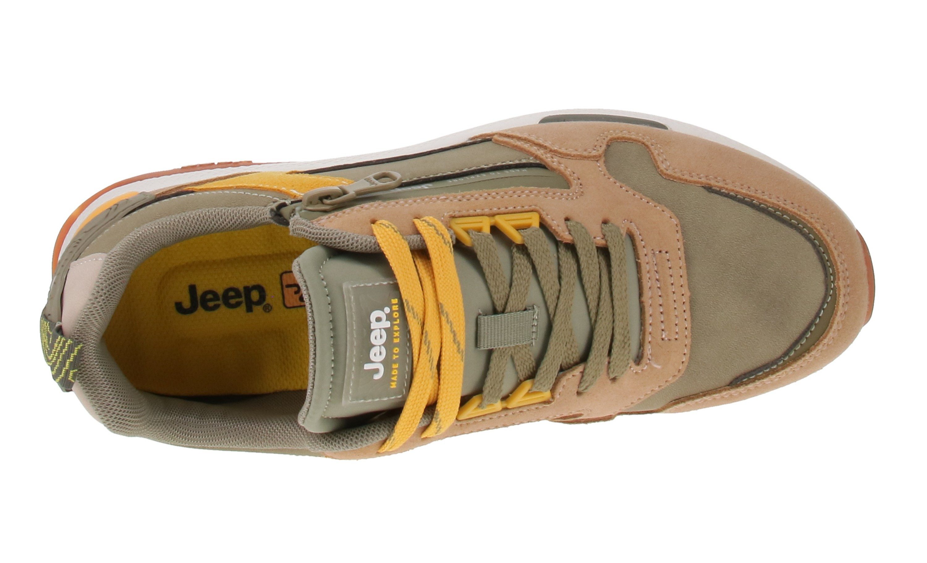 Jeep Jeep JM51061A Ontario Zip - Herren Sneaker - 105-Sage Sneaker