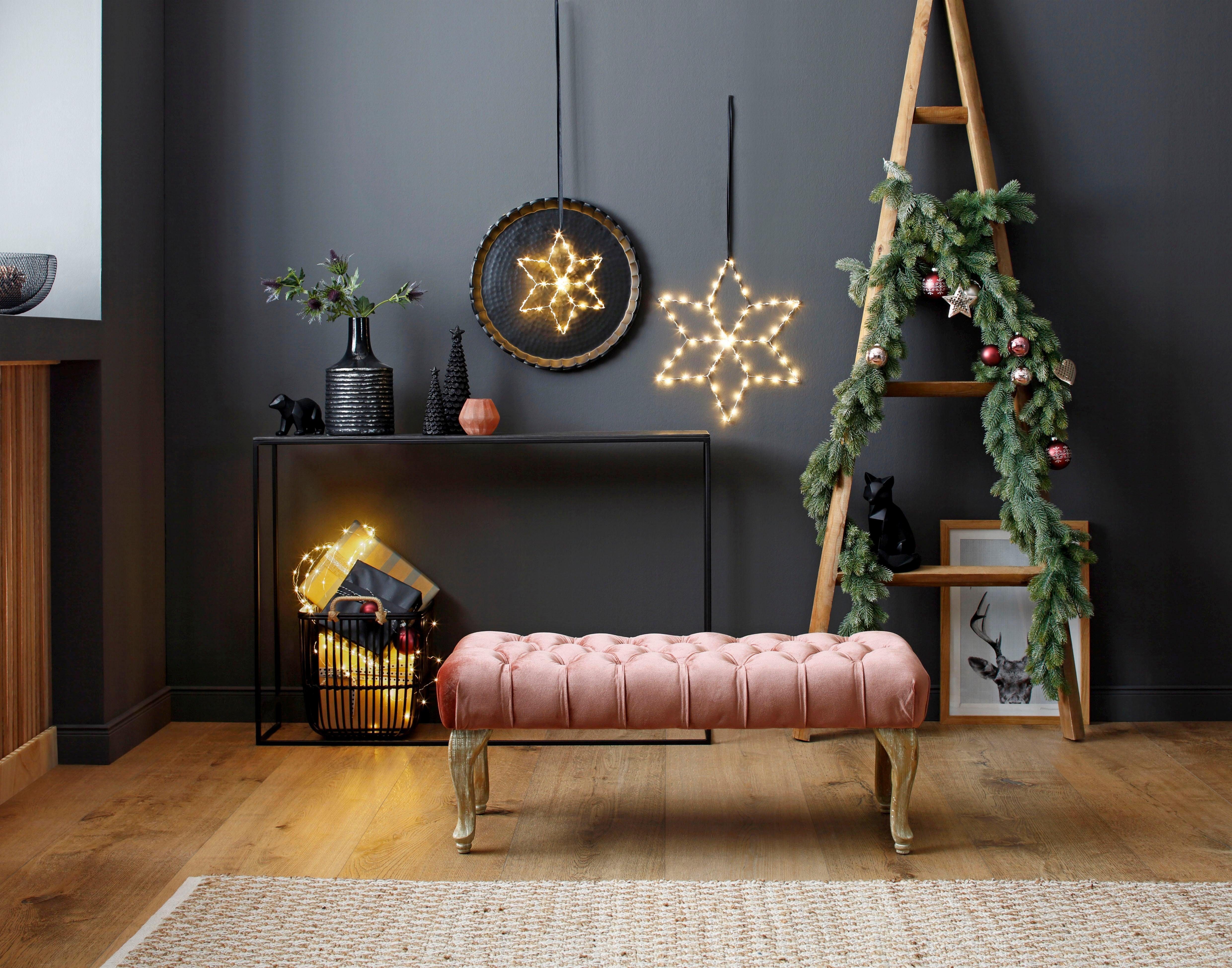 Winterliche Kunstpflanze Weihnachtsdeko, Weihnachtsgirlande Tanne, OTTO home, Girlande, leicht gefrostet, Länge 180 cm – Bild 4 von 5