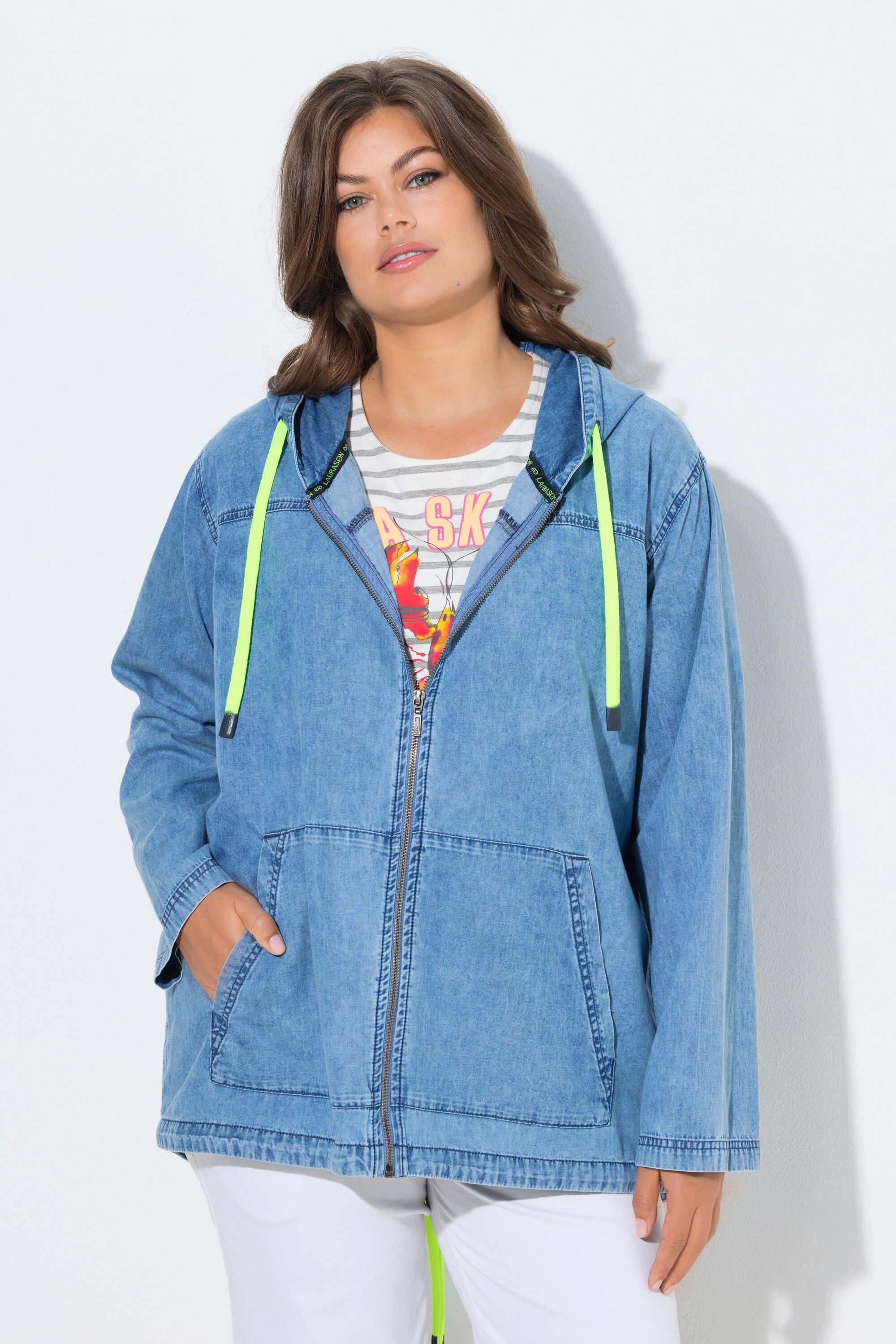 Laurasøn Sommerjacke Jeansparker Kapuze