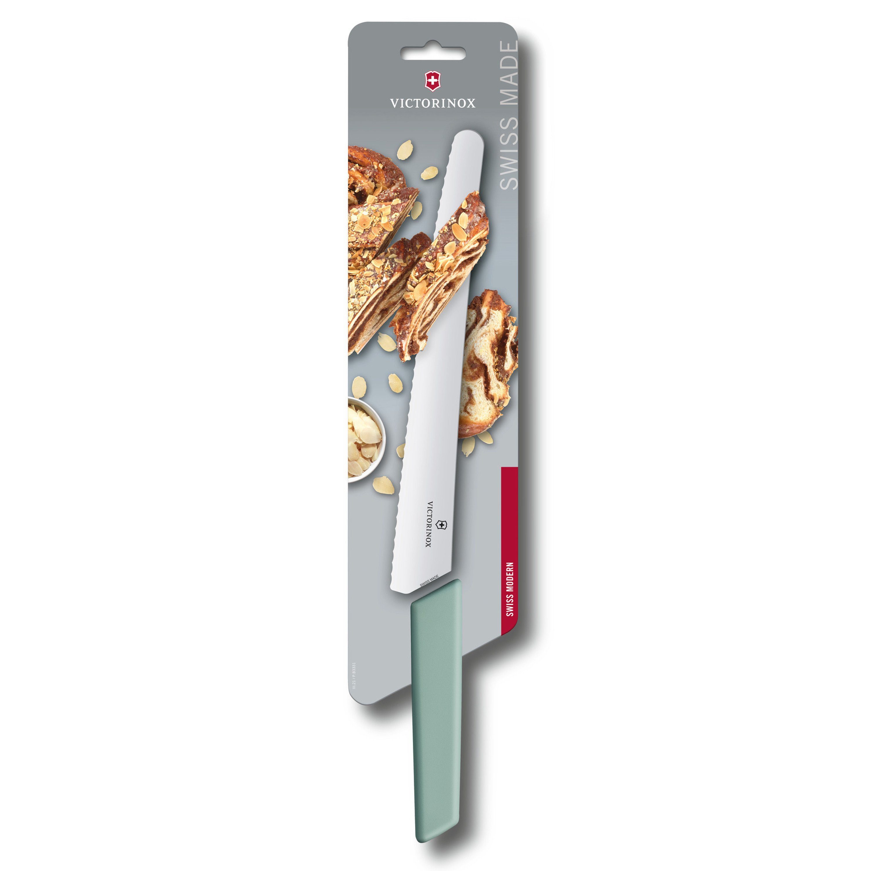 Victorinox Brotmesser Victorinox Brot- 26 MODERN Konditormesser gewellte Klinge, cm, Länge SWISS aqua und