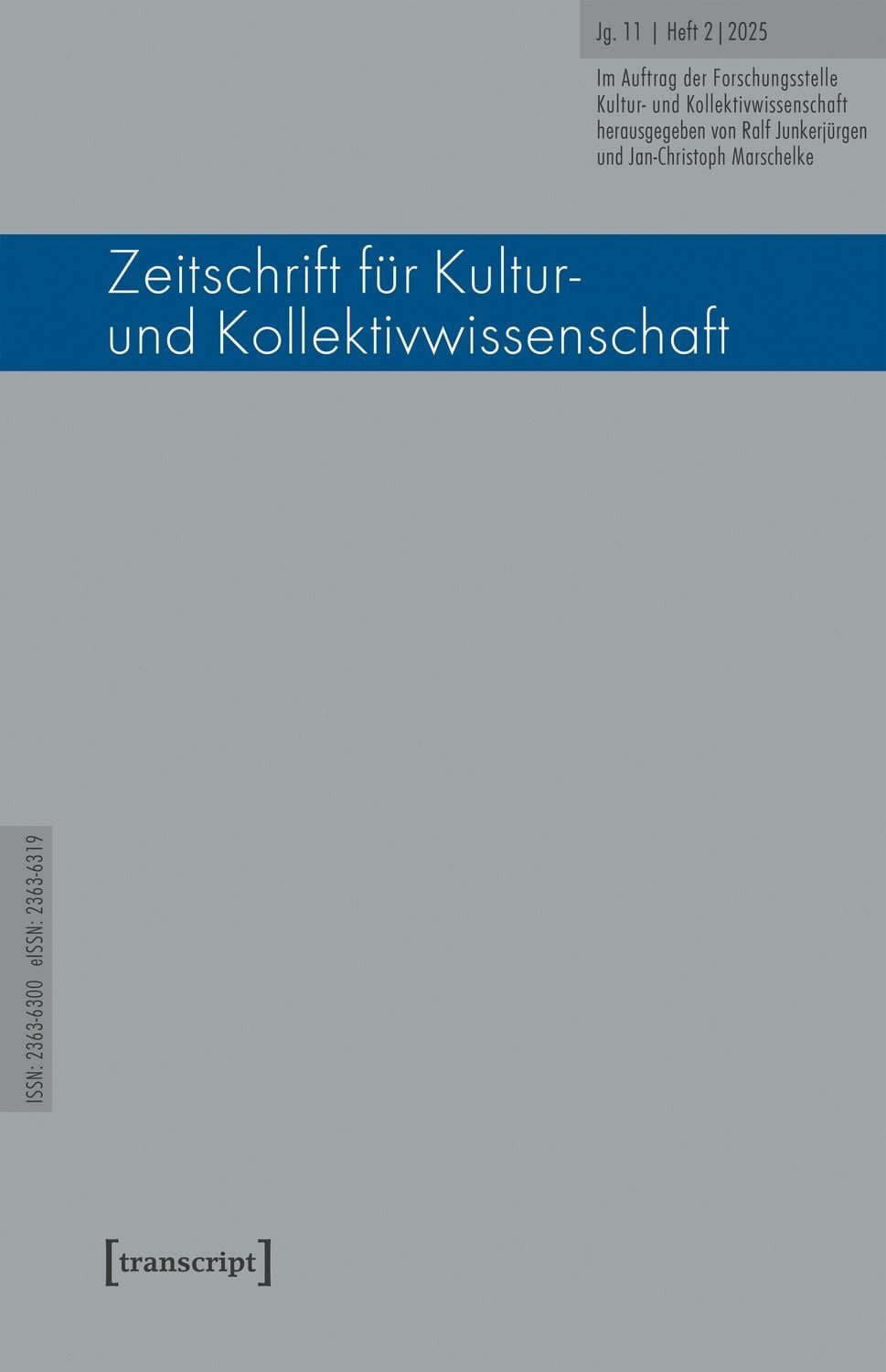 Zeitschrift für Kultur- und Kollektivwissenschaft / diverse