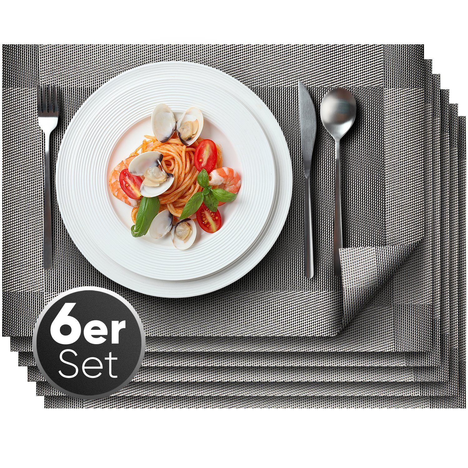Platzset rechteckig aus PVC
