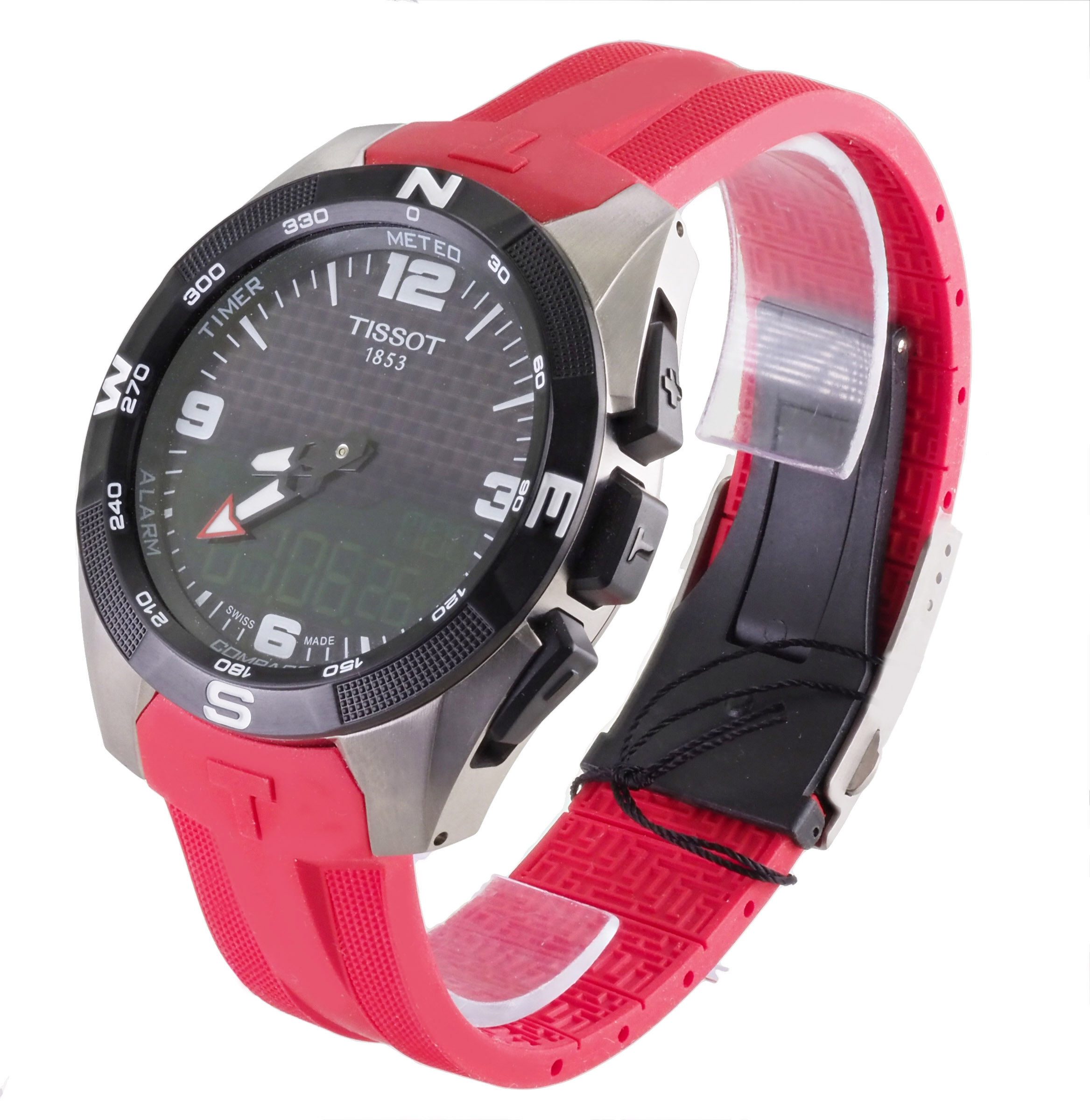 Tissot Solaruhr schweizer Herren Uhr 45 mm Ø T-Touch T0914204705703, Saphirglas