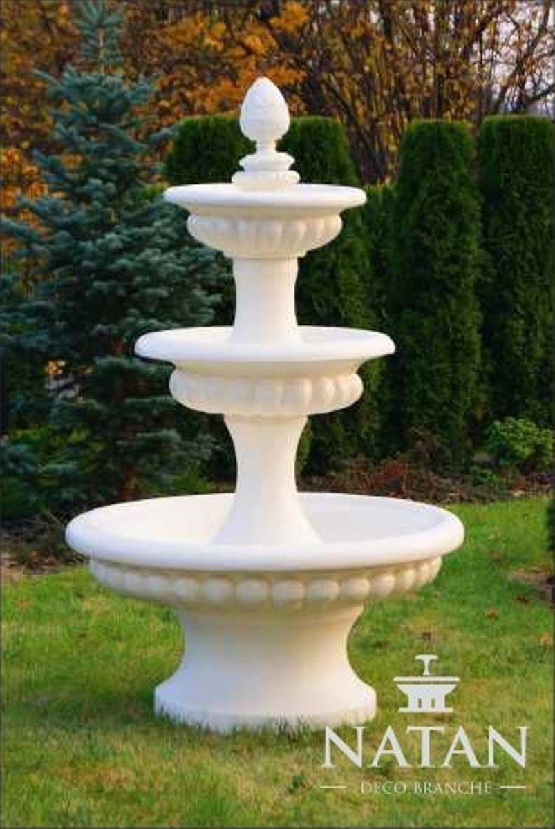 JVmoebel Skulptur Zierbrunnen Springbrunnen Brunnen Fontaine Garten Deko Teich