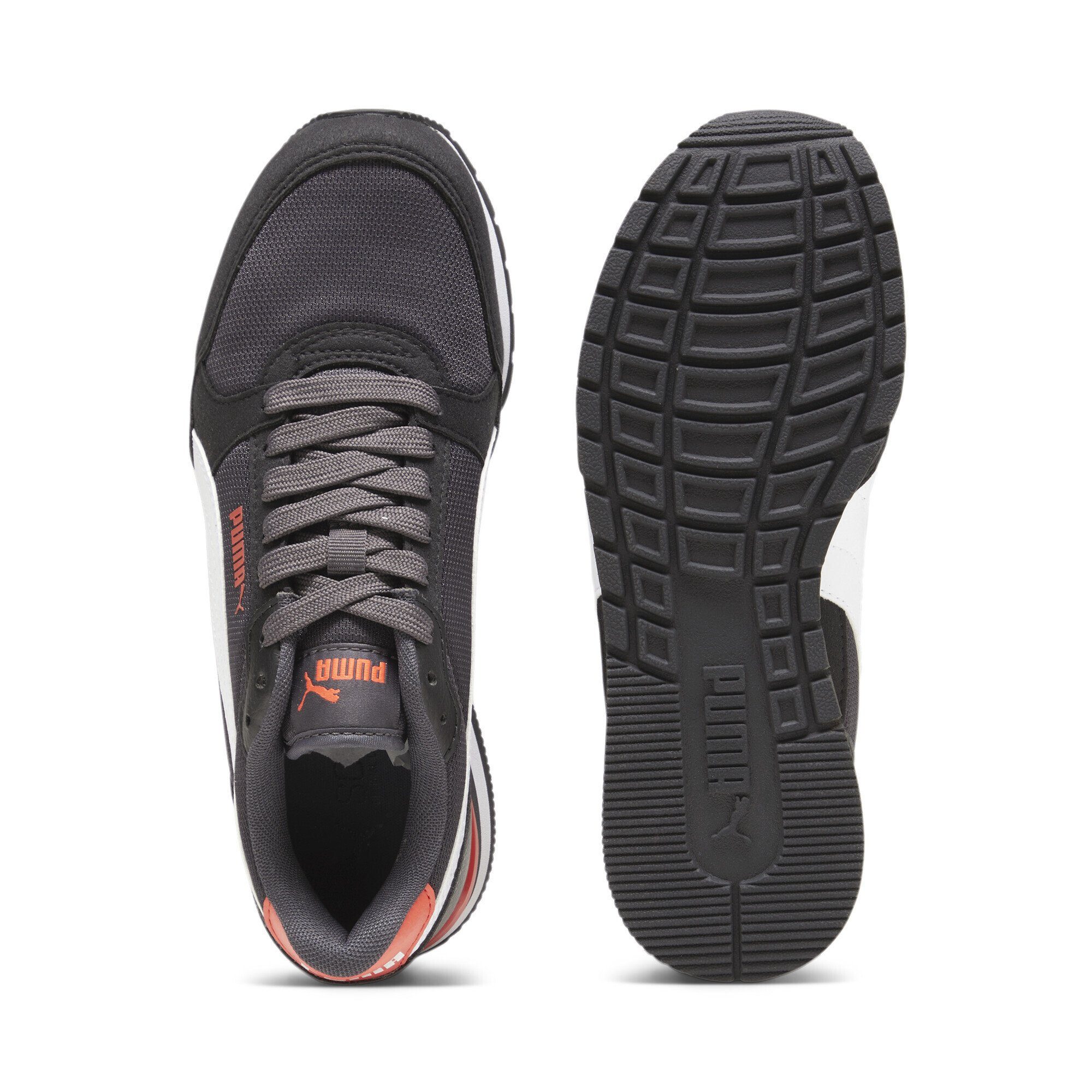 v3 ST Runner Black Gray Sneaker PUMA Sneakers Dark Mesh Jugendliche V White Coal