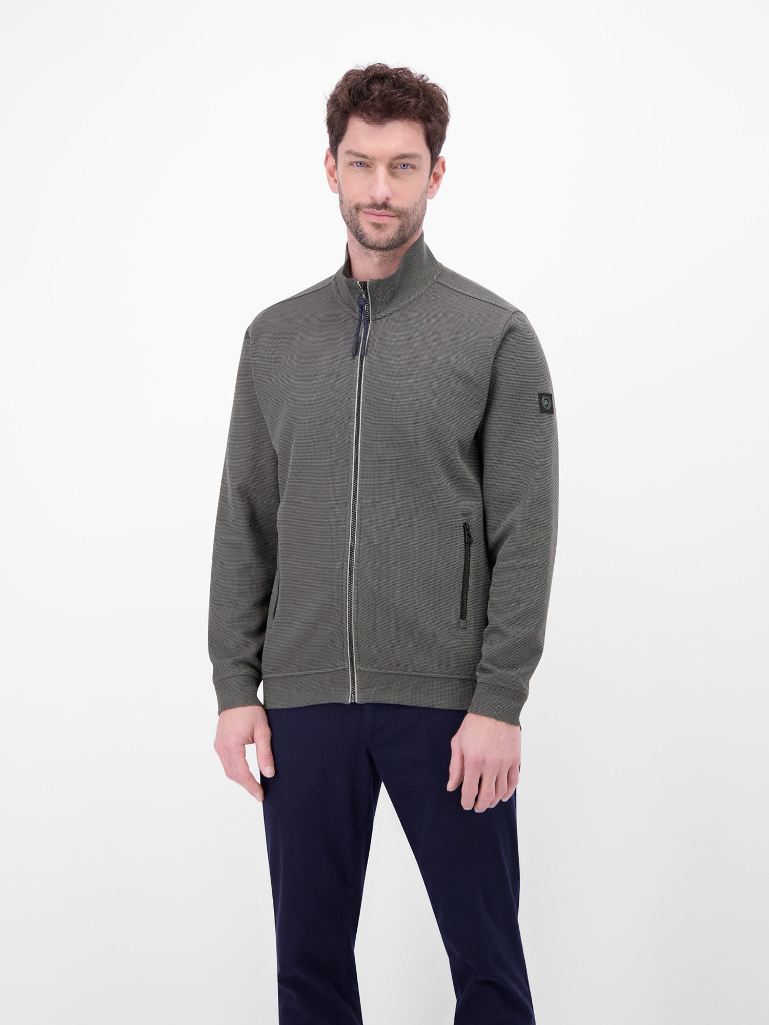 Sweatjacke Sweatjacke aus Baumwollmischgewebe
