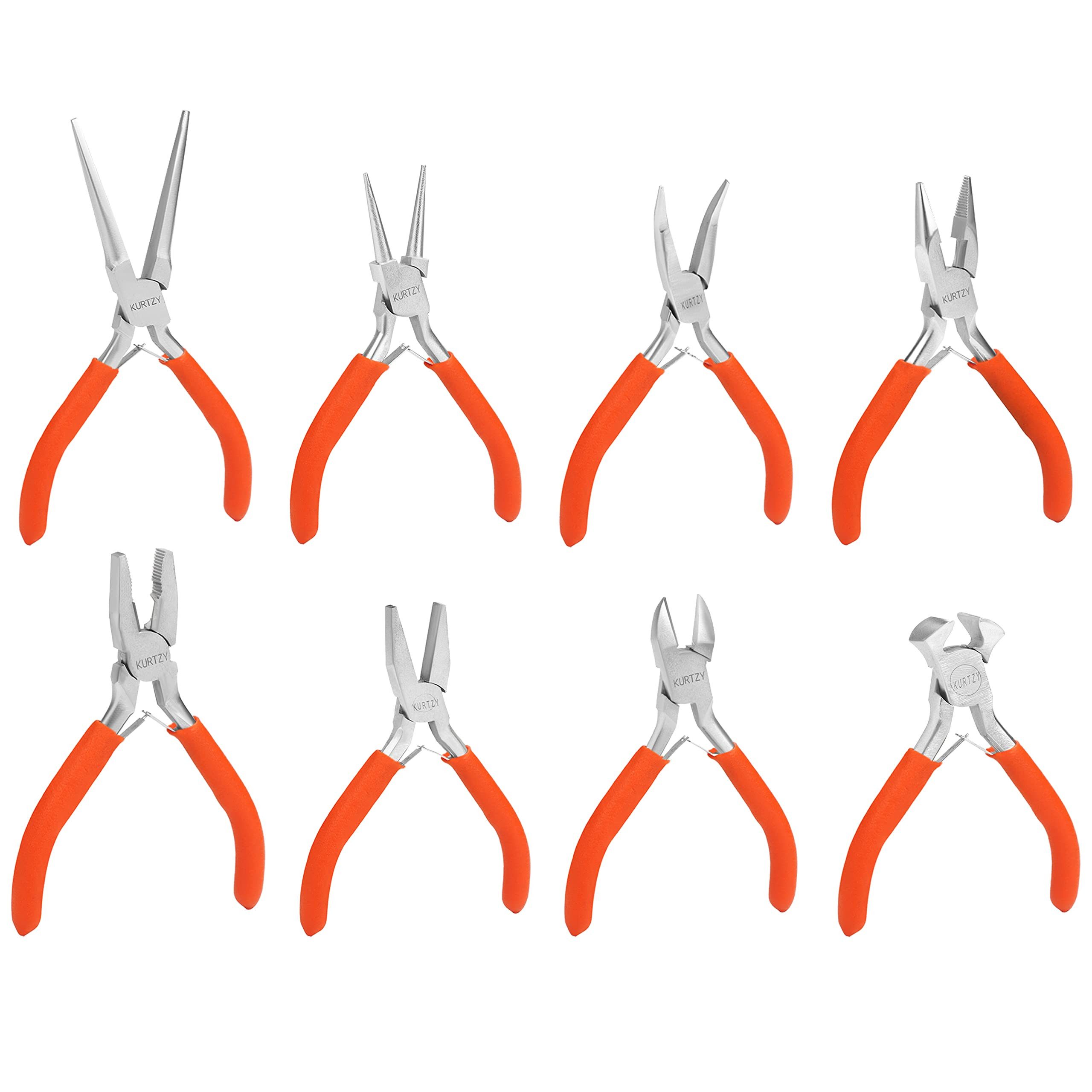 Kurtzy Bastelperlen Handwerk Zangen Set (8 Stück), Craft Pliers Set (8 pcs)