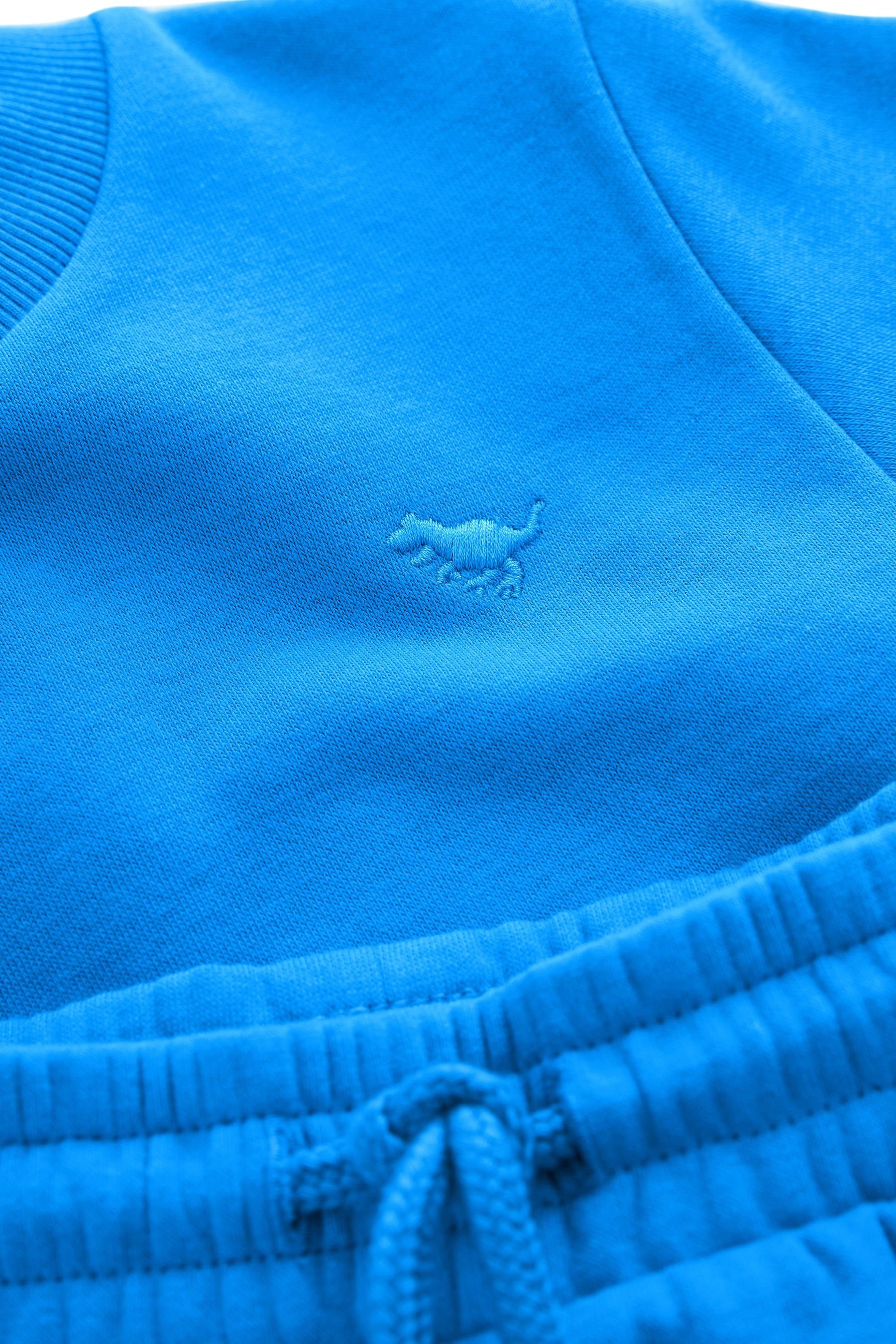 Set (2-tlg) Cobalt und Blue im Sweatshirt Sweatanzug Shorts Next