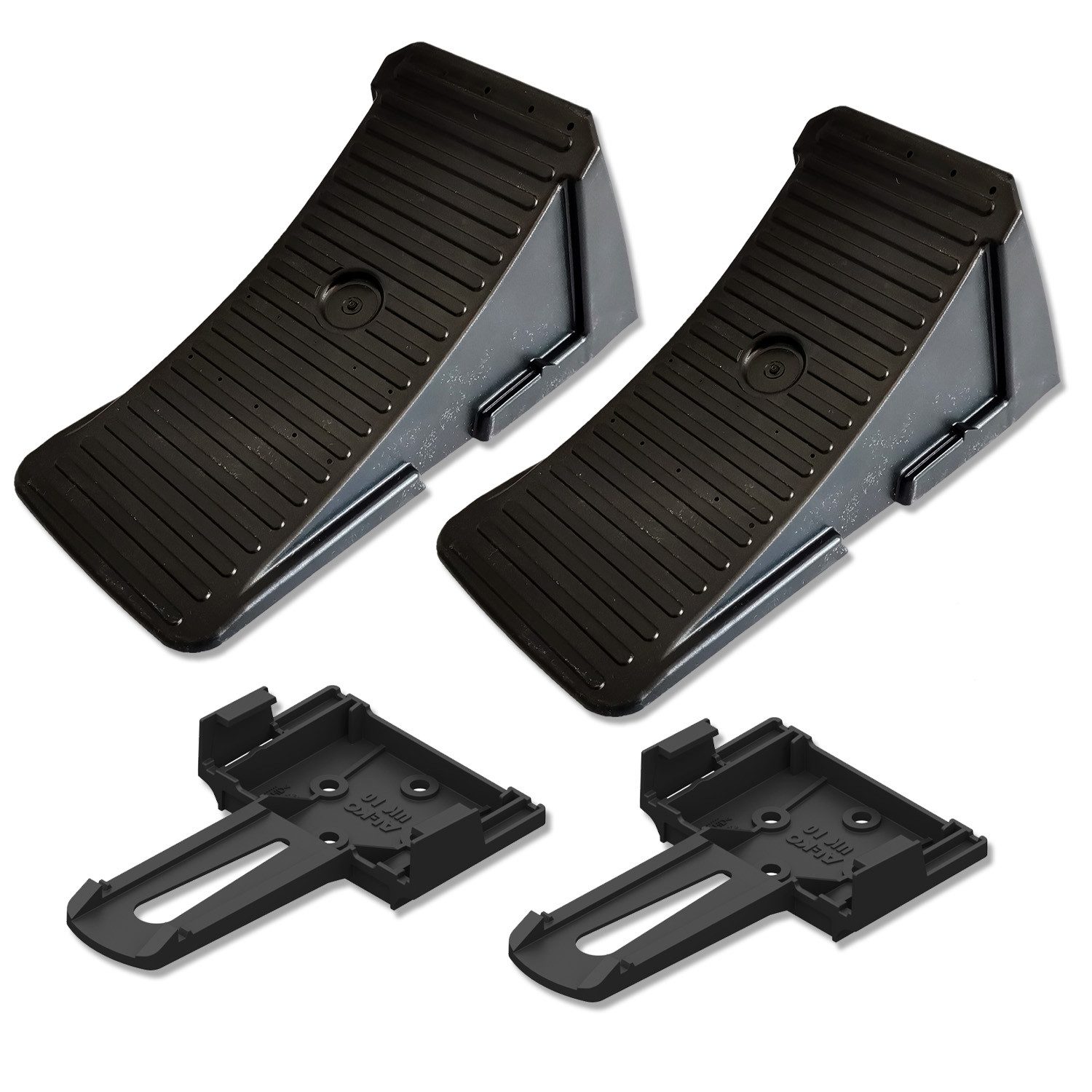 AL-KO Anhänger-Abstellstütze AL-KO Unterlegkeile UK10 K-2 2er-Set mit Halter 800kg schwarz