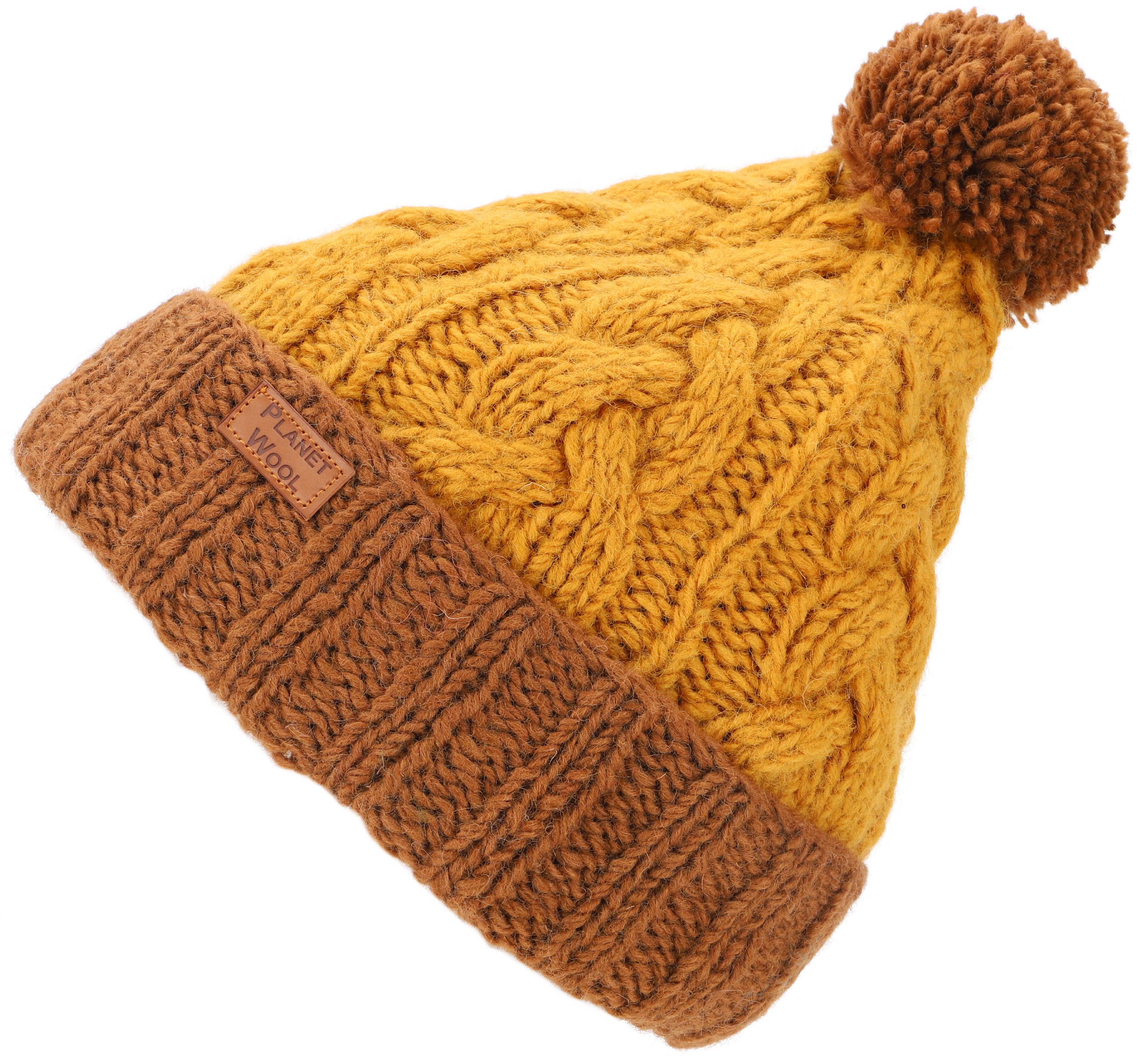 Guru-Shop Strickmütze Bommelmütze aus Nepal, Mütze aus Schurwolle,.. günstig online kaufen