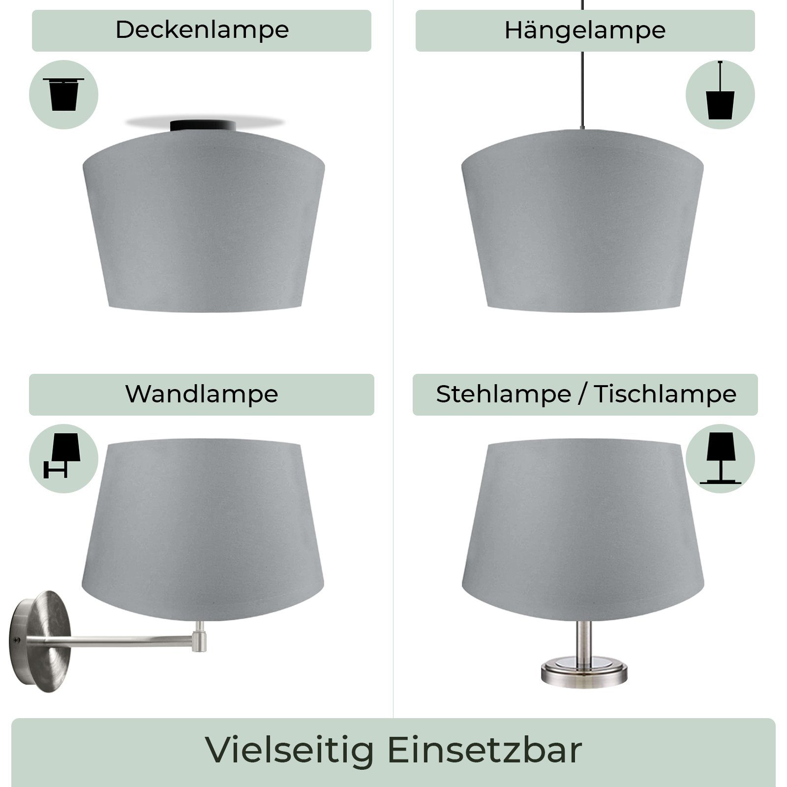 Wogati Lampenschirm Wogati Premium Stehlampe Lampenschirm Konisch