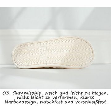 Daisred Hausschuhe für Schwangere Weiche Baumwolle Spezialschuh Slipper