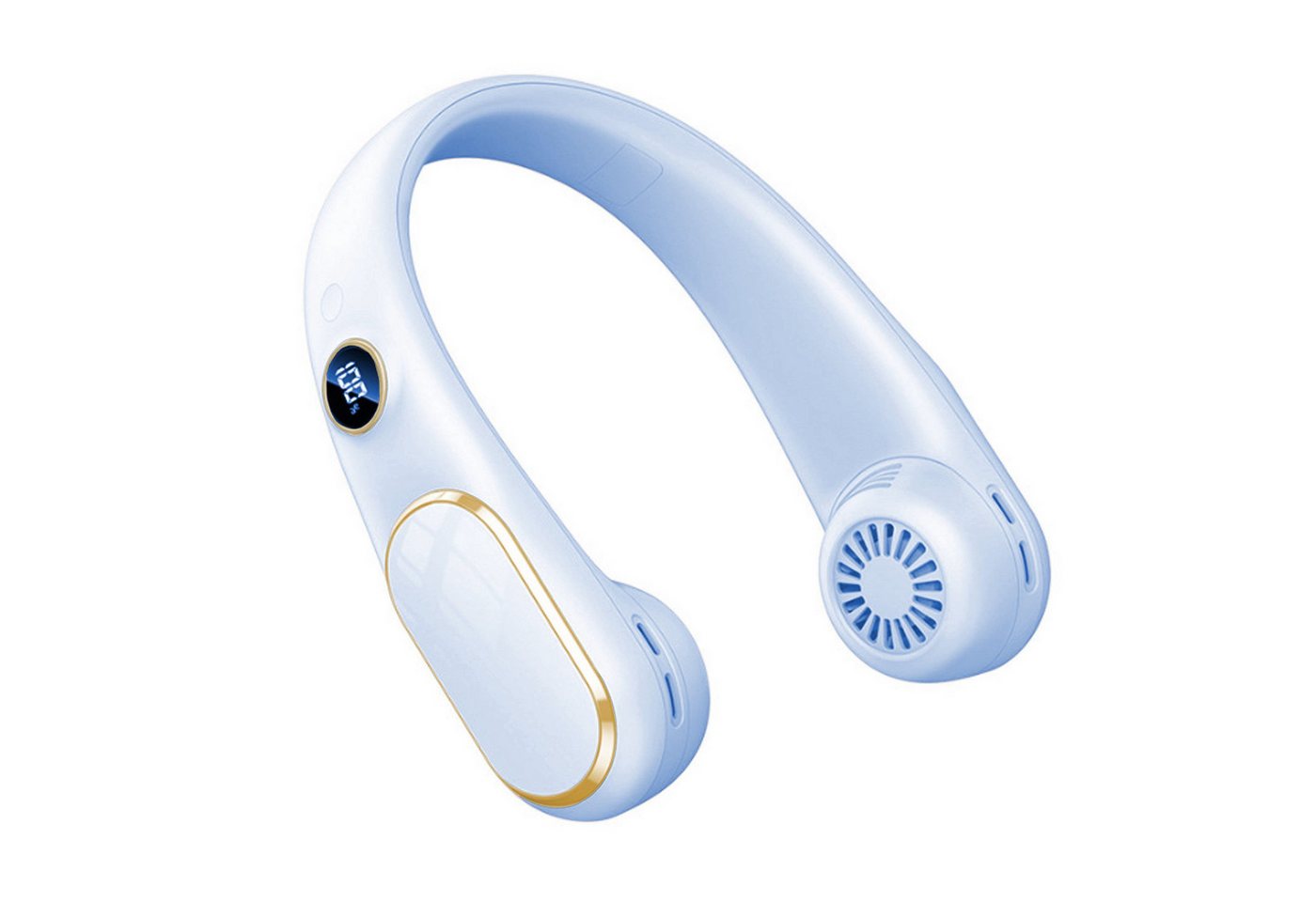 feinlux Mini USB-Ventilator Mini-USB-Nackenventilator mit LED-Display