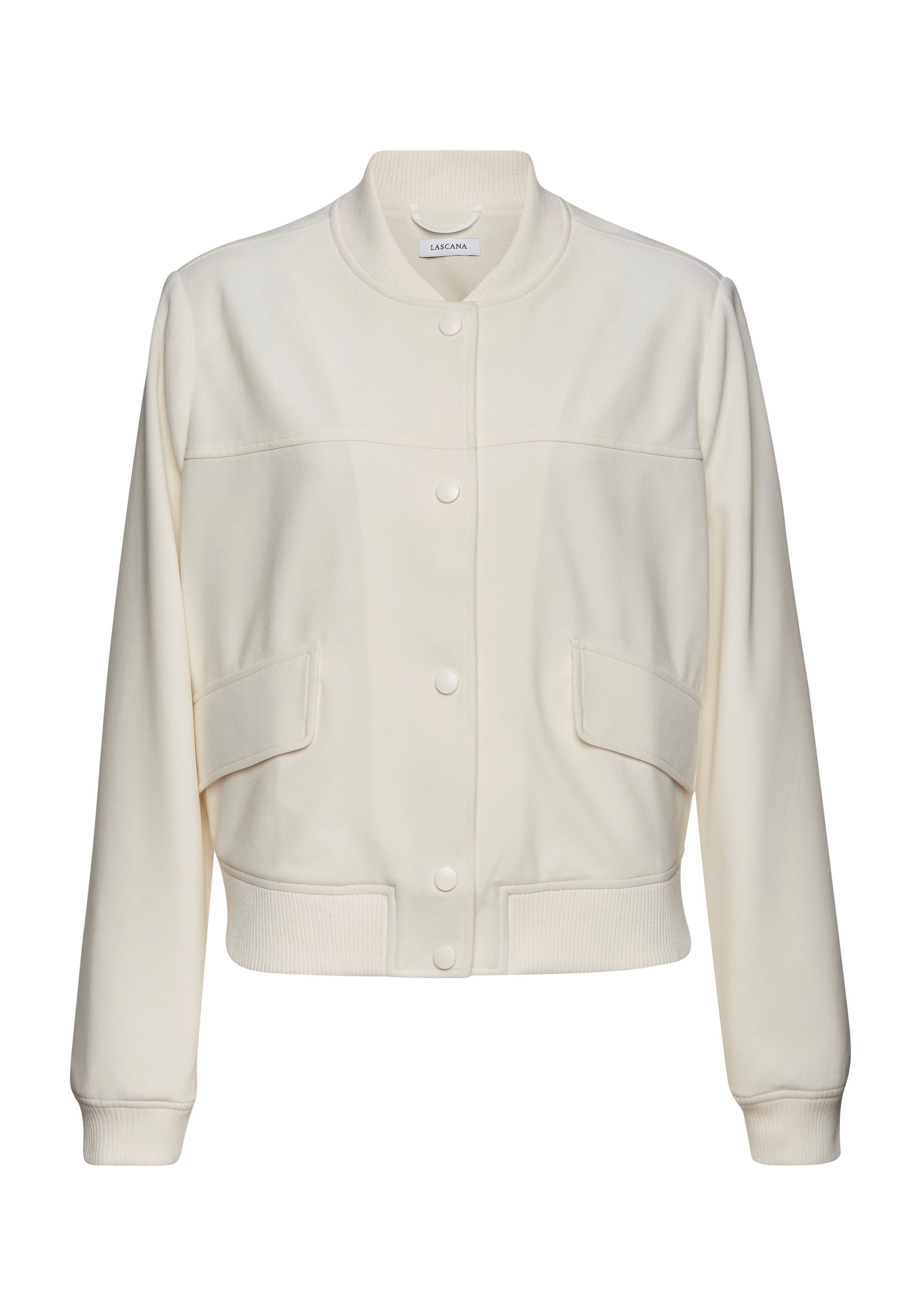 LASCANA Bomberjacke mit Druckknöpfen, Blousonjacke, sportlich-elegant