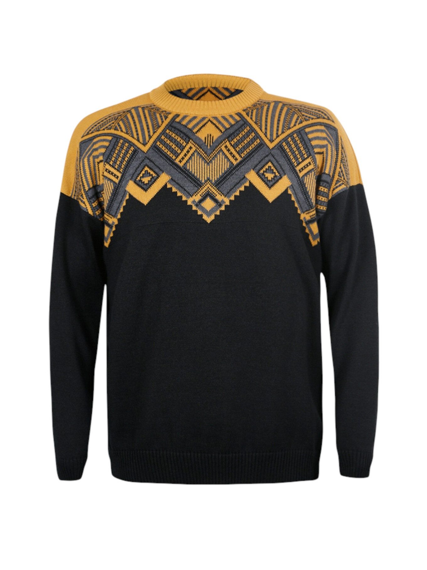 kama Sweater Pullover 4068 (Merinowolle-Mischung) schwarz Herren