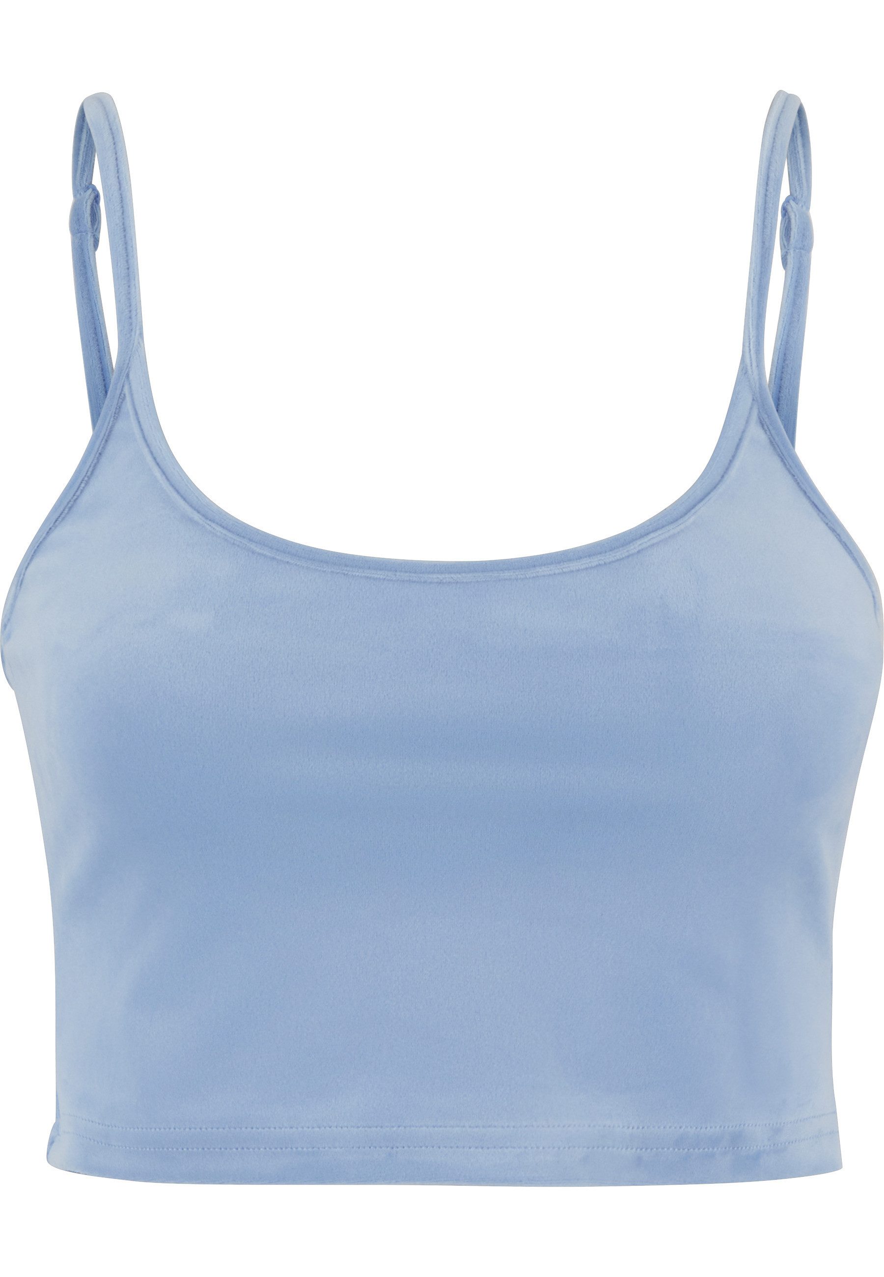 Muskelshirt Urban Classics Ladies Short Velvet Top