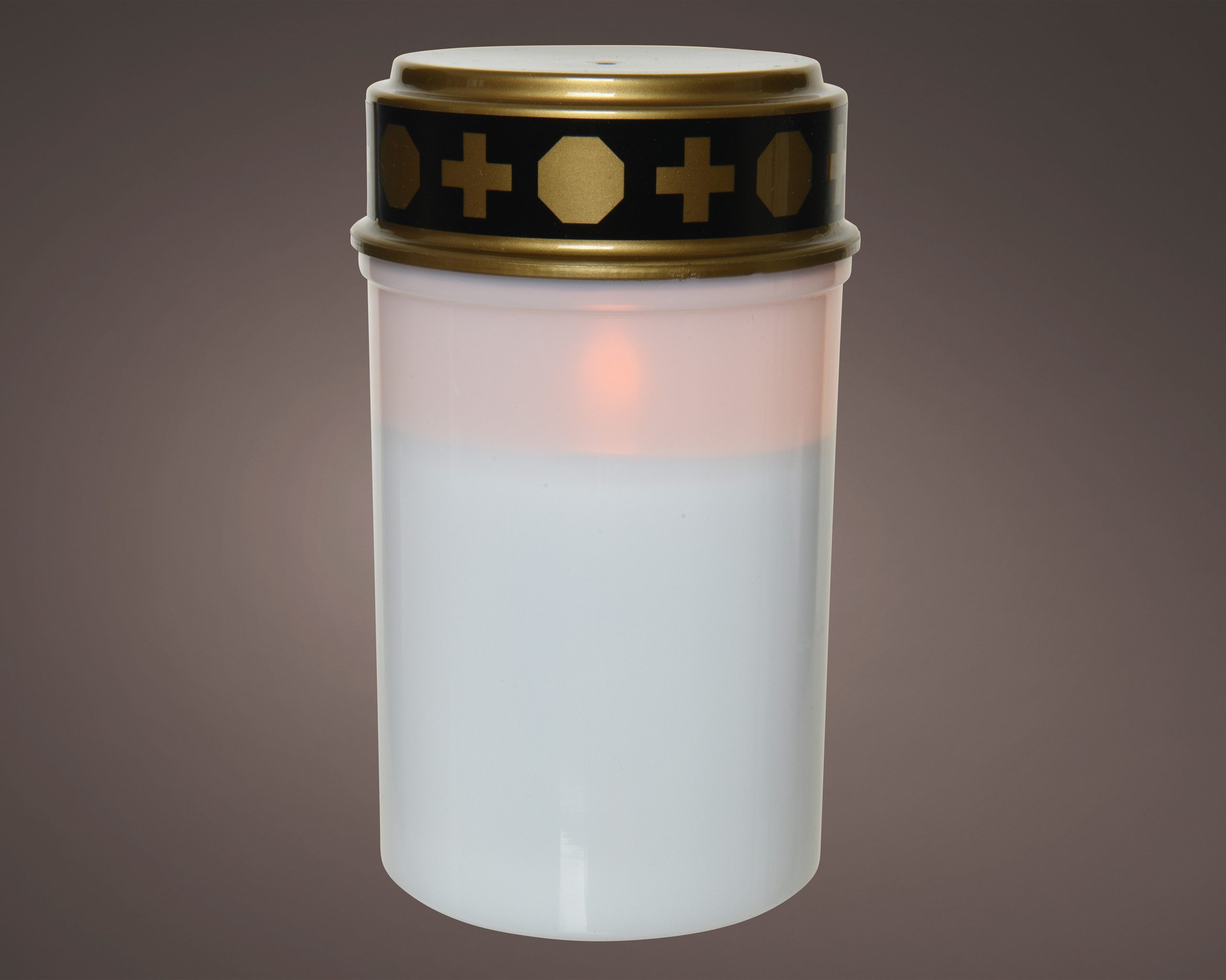 Lumineo LED-Kerze, LED Kerze mit Timer Outdoor Grablicht 7x12cm Weiß / Warm günstig online kaufen