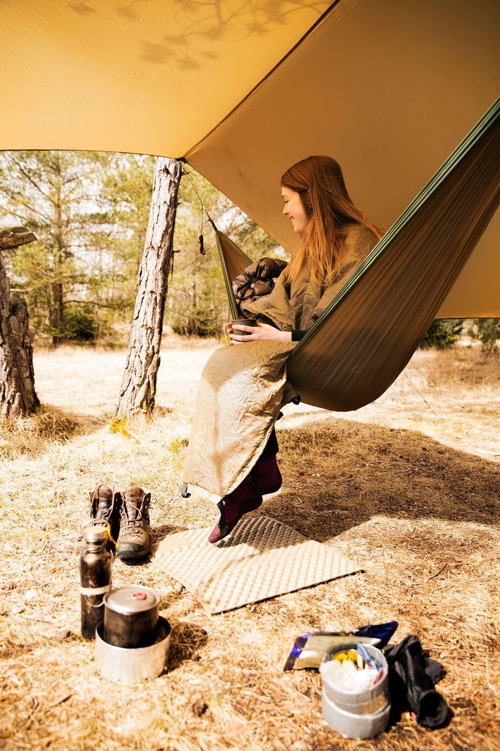 Amazonas Hängematte 2-in-1 Underquilt-Poncho Ultra-Light