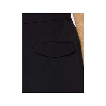 Comma Bundfaltenhose schwarz regular (1-tlg)