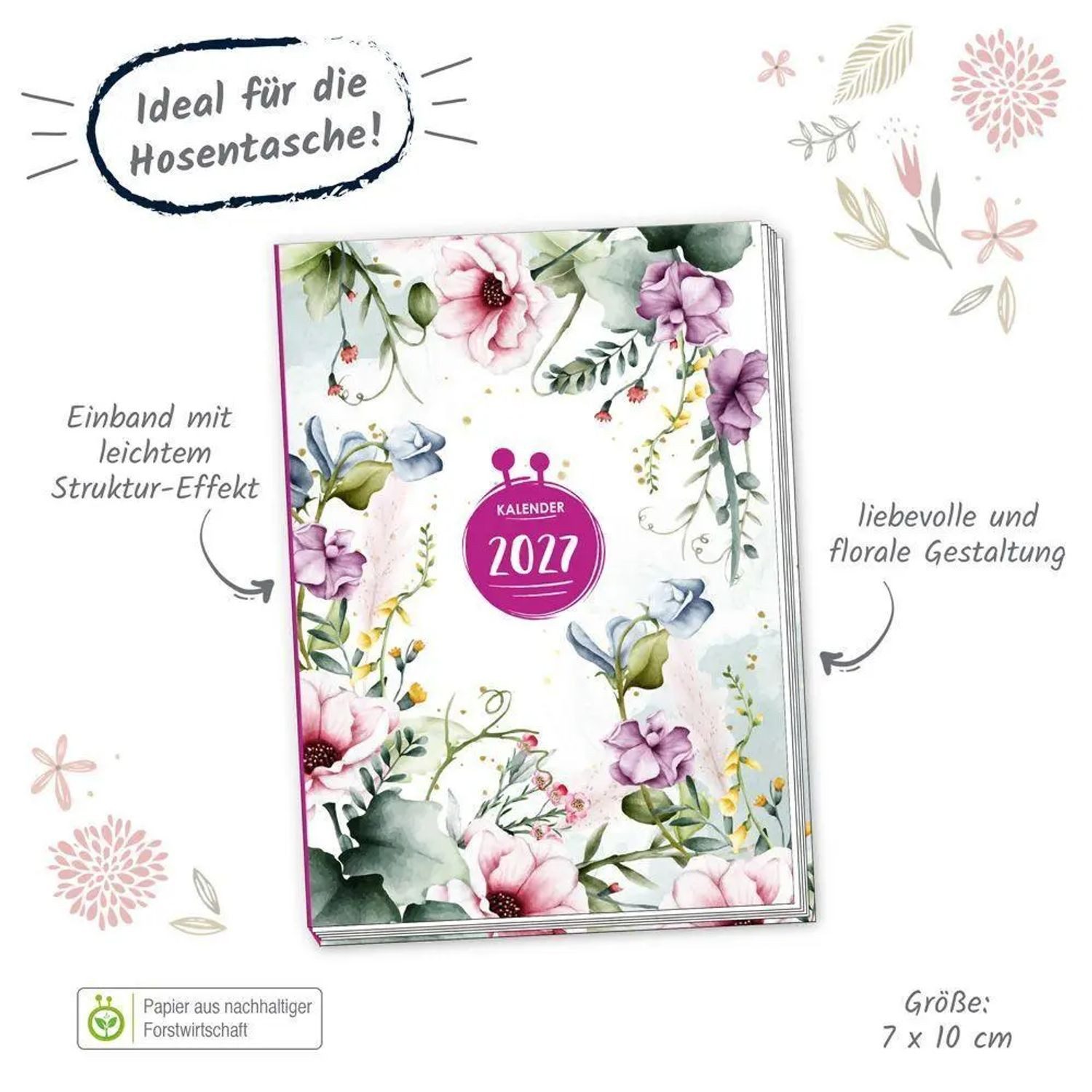 Trötsch Verlag Taschenkalender TRÖTSCH - Taschenkalender A7 Nature 2027 – Bild 2 von 4