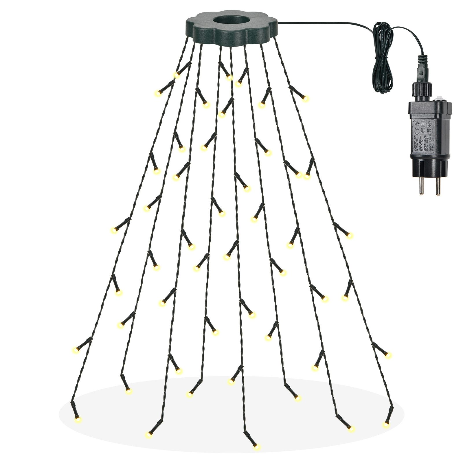 HT LED-Lichterkette Weihnachtsbaum Lichterkette mit Ring günstig online kaufen