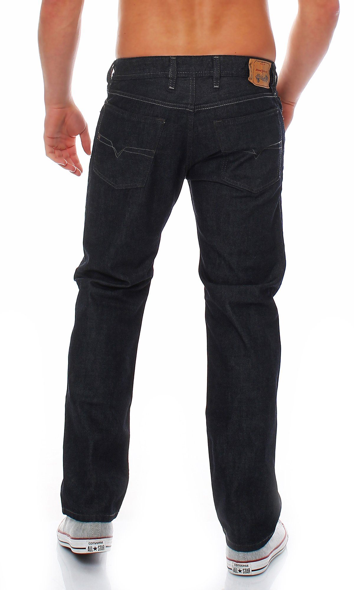 Diesel Regular-fit-Jeans Herren Waykee 0088Z Deep Dark Blue 5-Pocket-Style, ohne Stretch Anteil