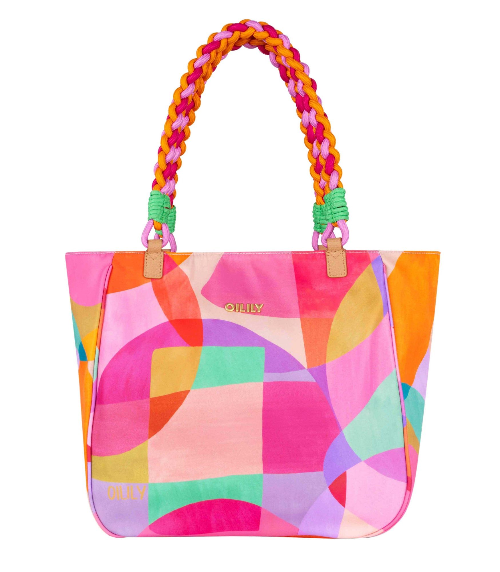 Oilily Shopper Sue Sassy Circles Prism Pink