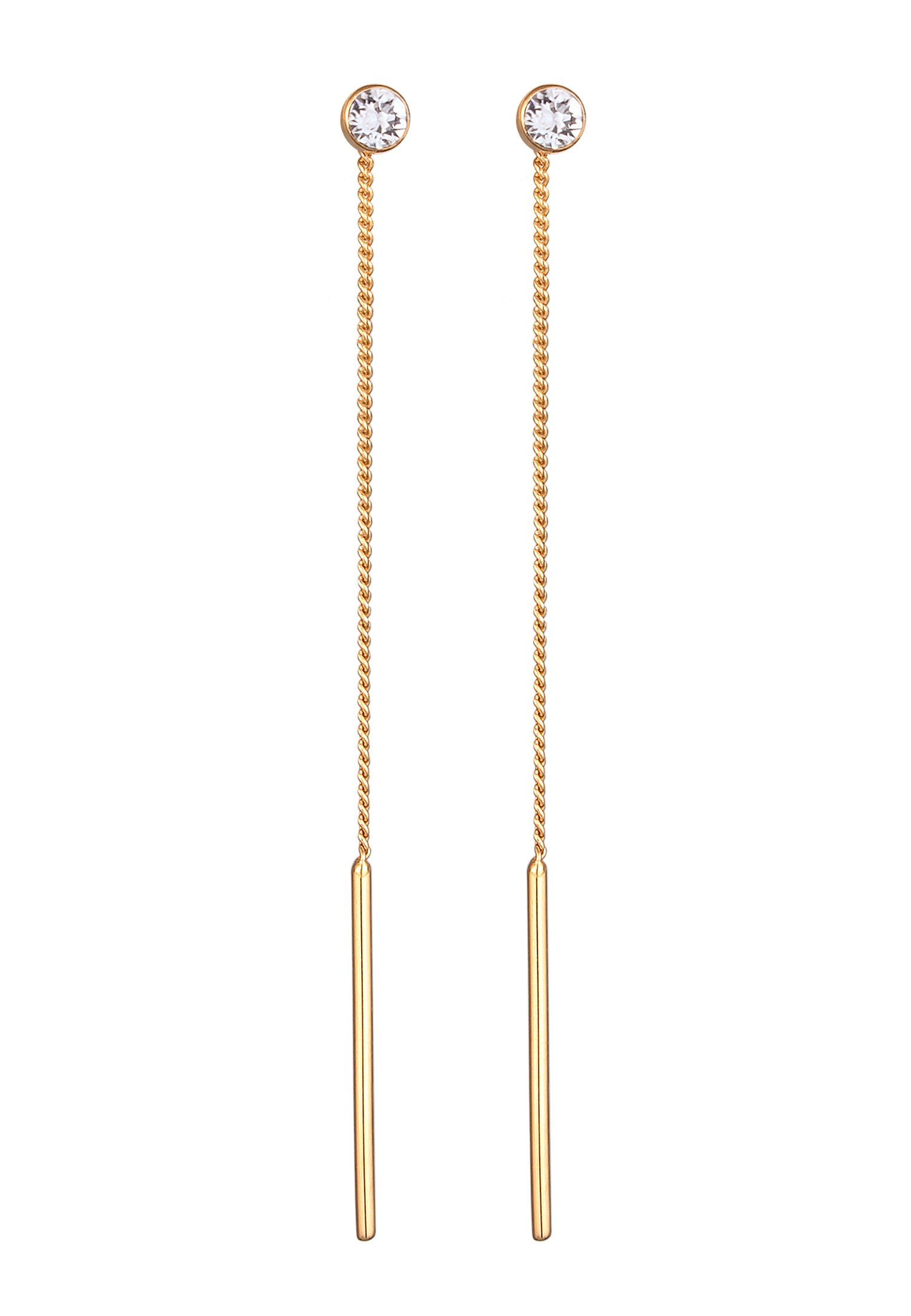 Elli Paar Ohrhänger Durchziehen Basic 925 Silber, mit Kristallen von Swarov günstig online kaufen