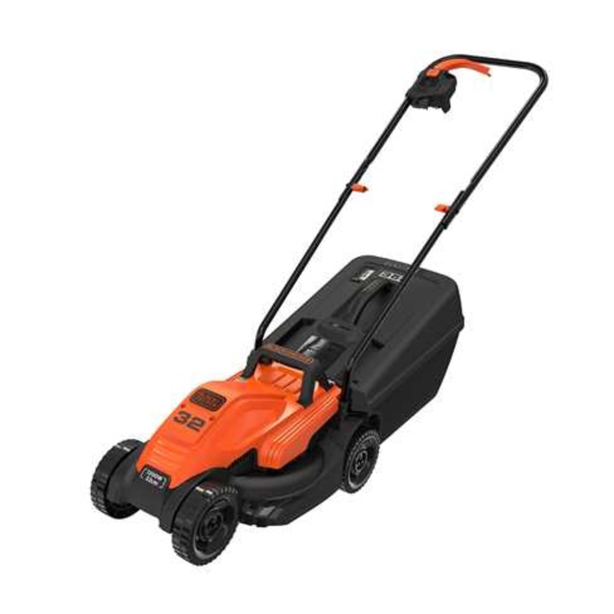 Black + Decker Elektrorasenmäher BLACK+DECKER Rasenmäher BEMW451-QS, 32cm, (1.200, 32 cm Schnittbreite, (1.200 Watt)