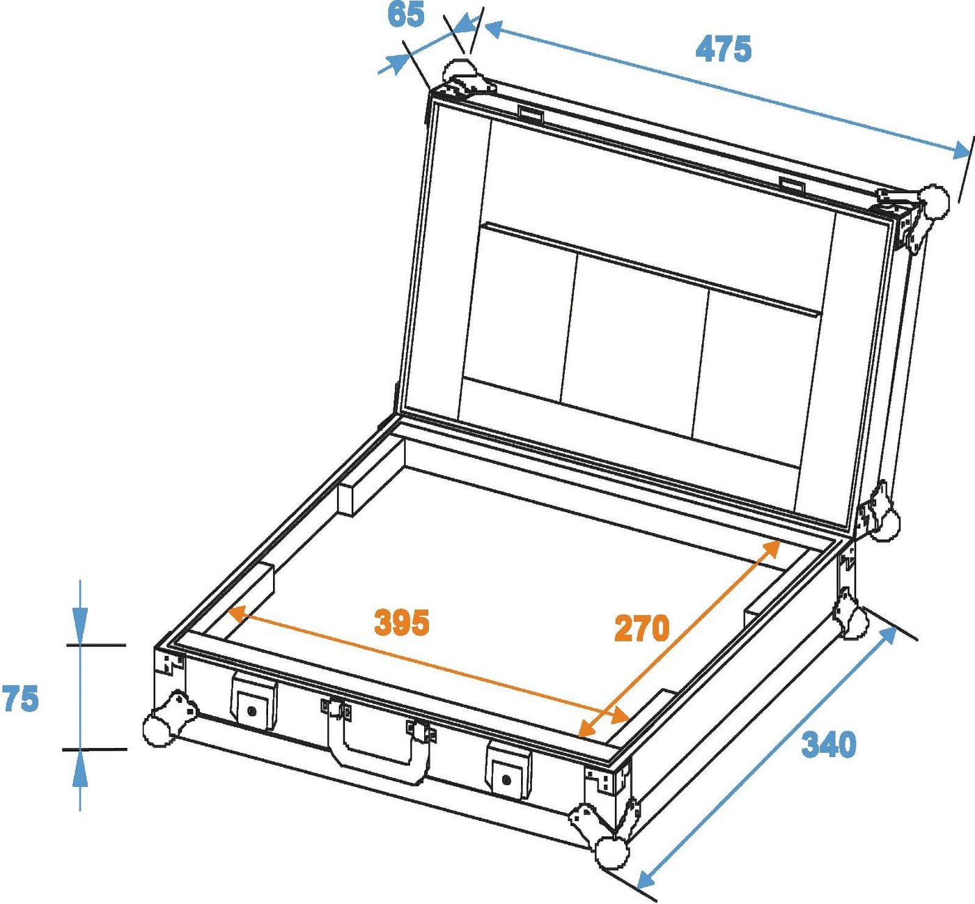 Thumbnail - Roadinger Transportbehälter ROADINGER Laptop-Case LC-17