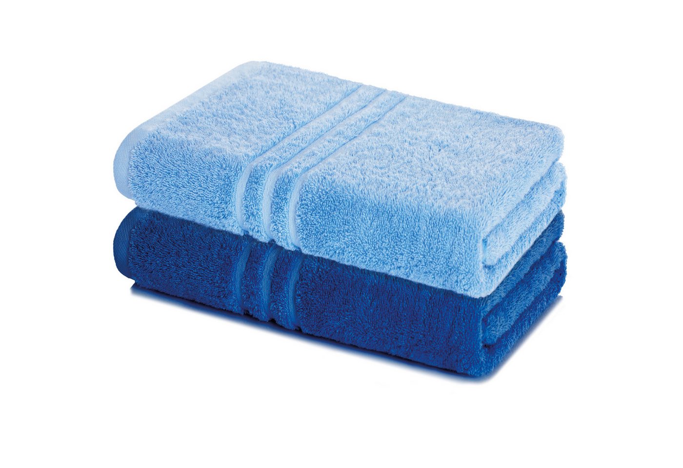 Lavea Badetuch Elena 2er Set Badetücher 100x150 cm, Duschtuch, 500 g/m² Frottier, weich & saugstark, pflegeleicht