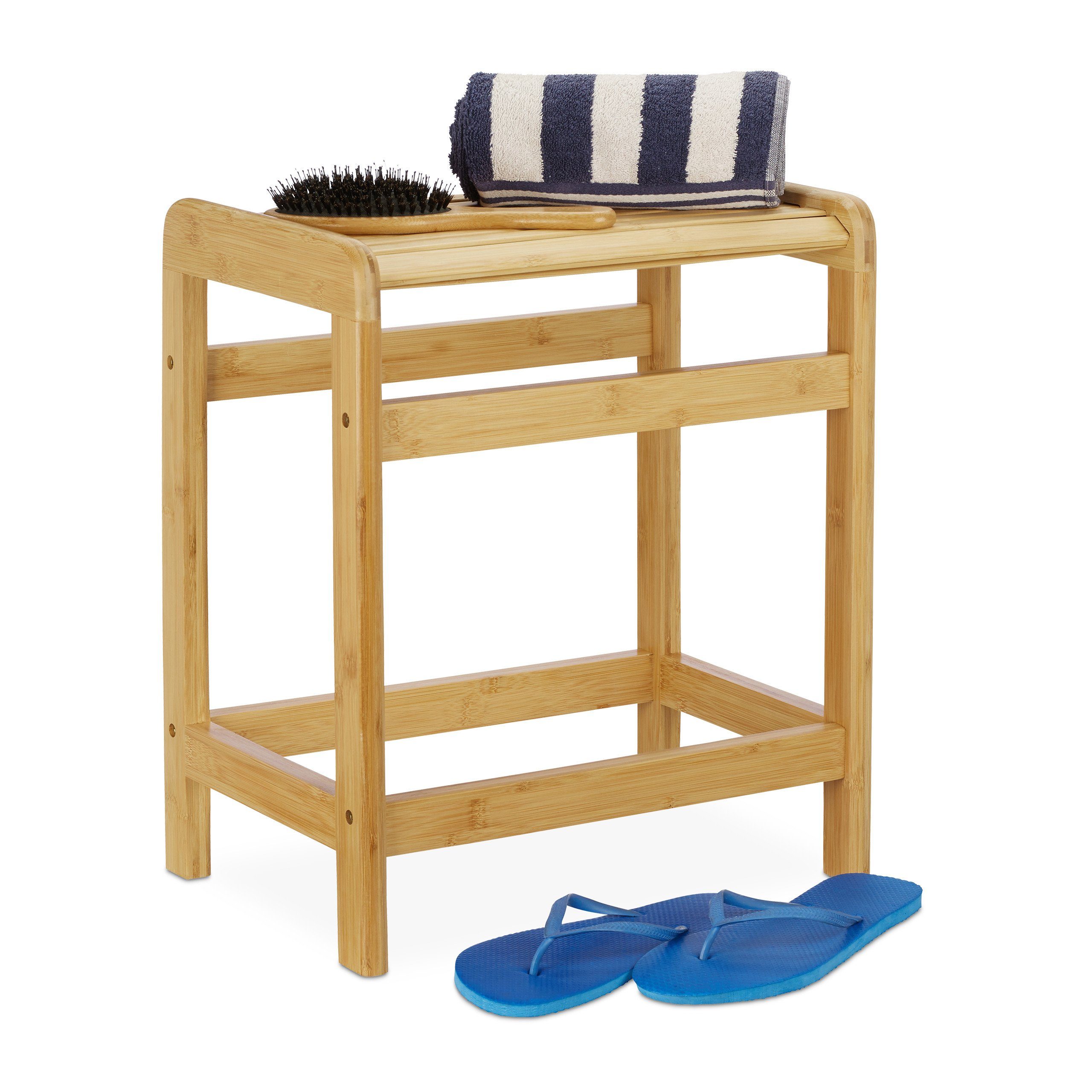 relaxdays Badhocker Bambus günstig online kaufen